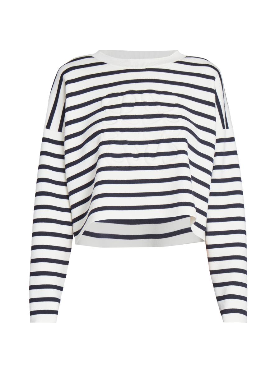 【関税&送料込】Loewe Maglia Anagram In Lana Loewe Anagram Cable-Knit Sleeve Sweater | Neiman Marcus