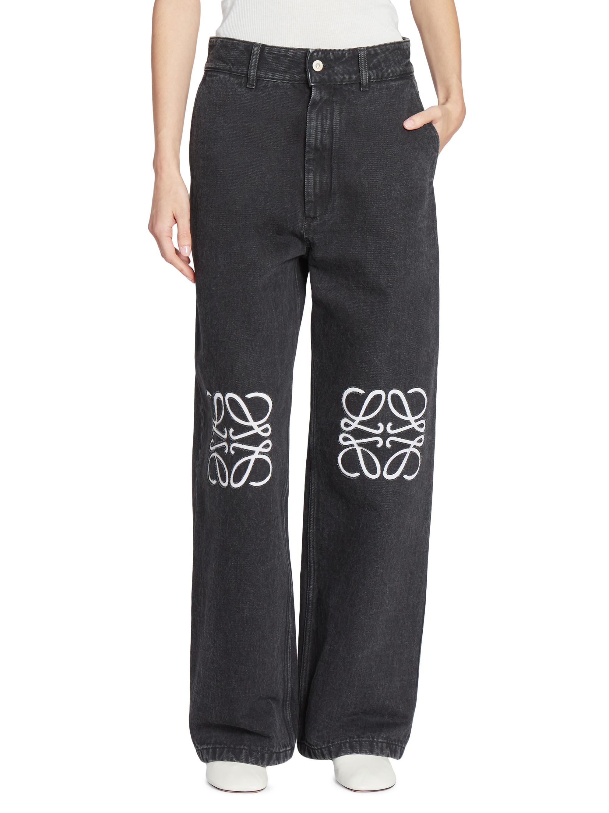 【確実正規品】LOEWE ANAGRAM JEANS AF / BLK 確実正規品】LOEWE ANAGRAM JEANS AF / BLK