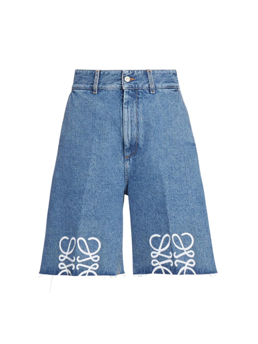 LOEWE｜SHORTS (Anagram shorts in wool and cashmere (S359 Anagram shorts in wool and cashmere Grey - LOEWE