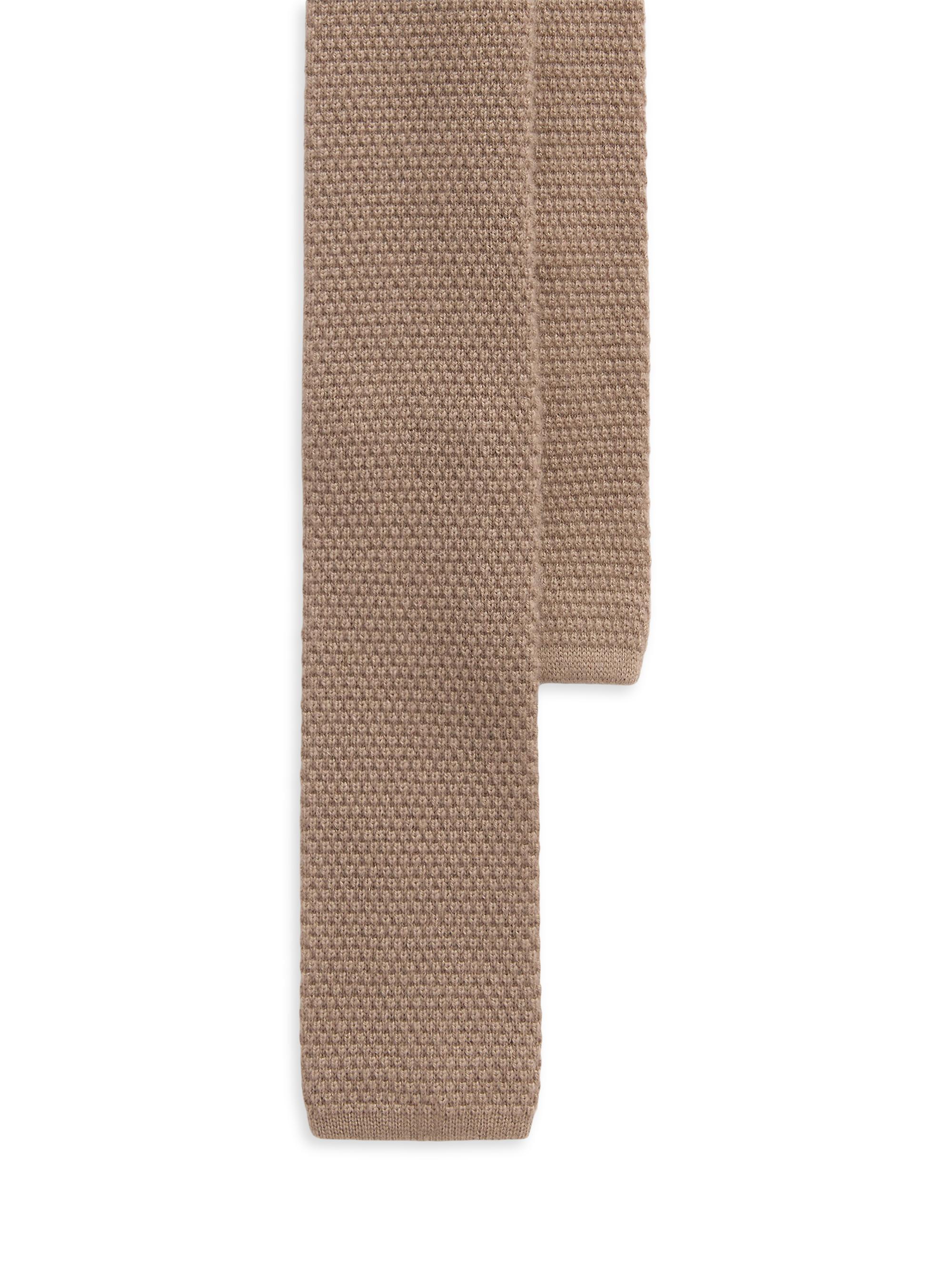 Ralph Lauren Purple Label Men's Knit Cashmere Neck Tie - Taupe
