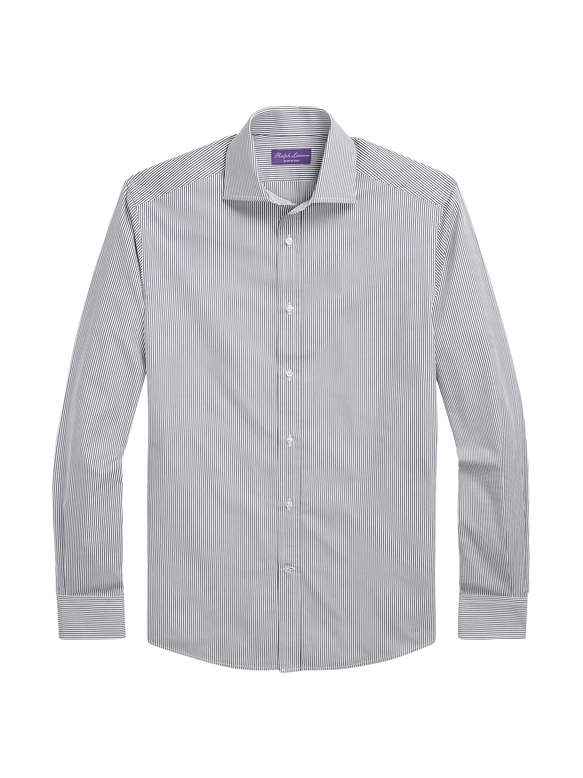 Ralph Lauren Purple Label Men's Aston Bengal Striped Shirt - Grey
