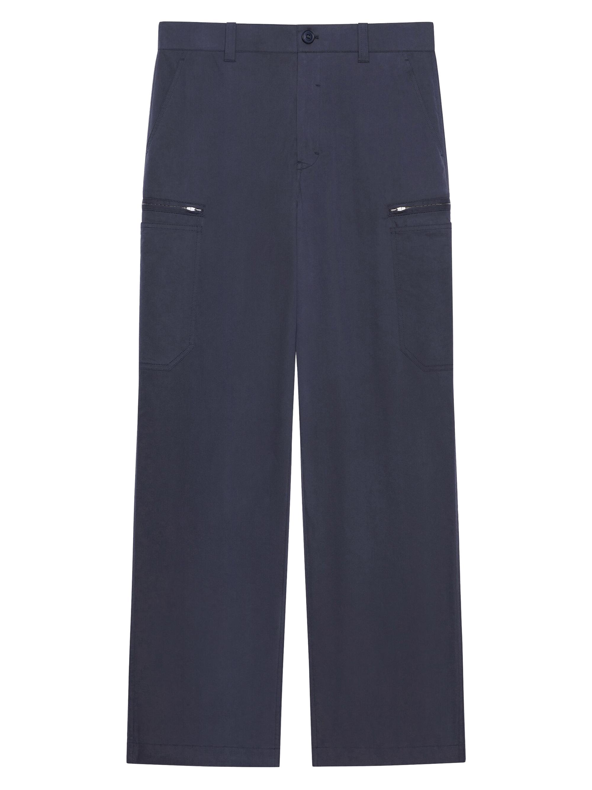 Givenchy Men's Plage Cargo Pants in Ozone Washed Poplin - Medium Blue