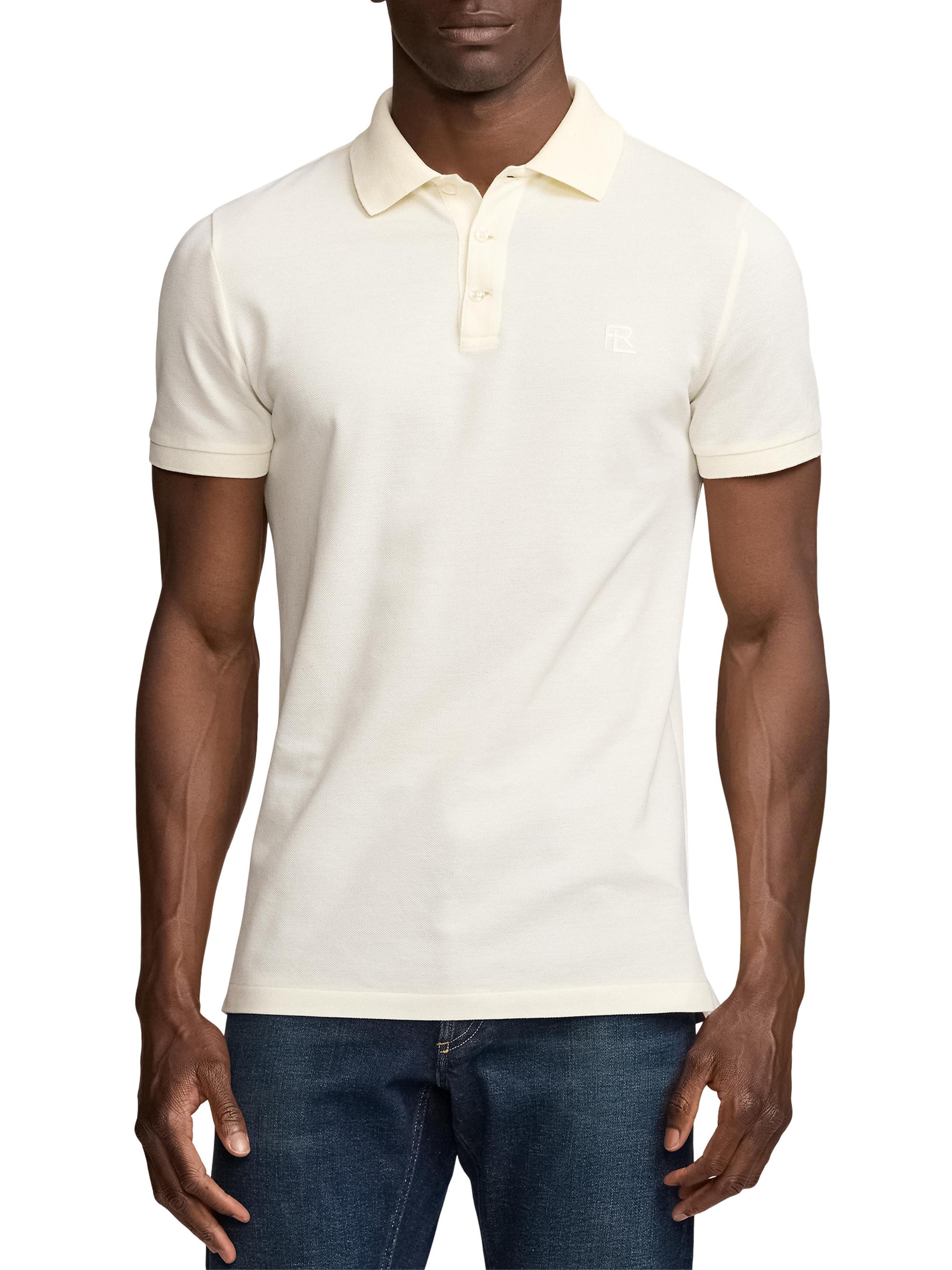 Ralph Lauren Purple Label Men's Cashmere-Blend Polo Shirt - Classic Cream | Thumbnail 3