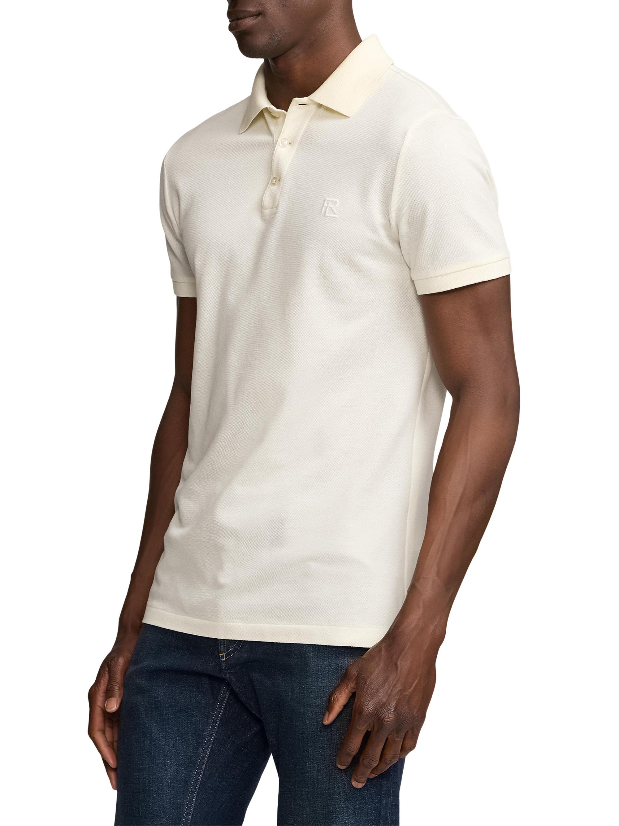 Ralph Lauren Purple Label Men's Cashmere-Blend Polo Shirt - Classic Cream | Thumbnail 4