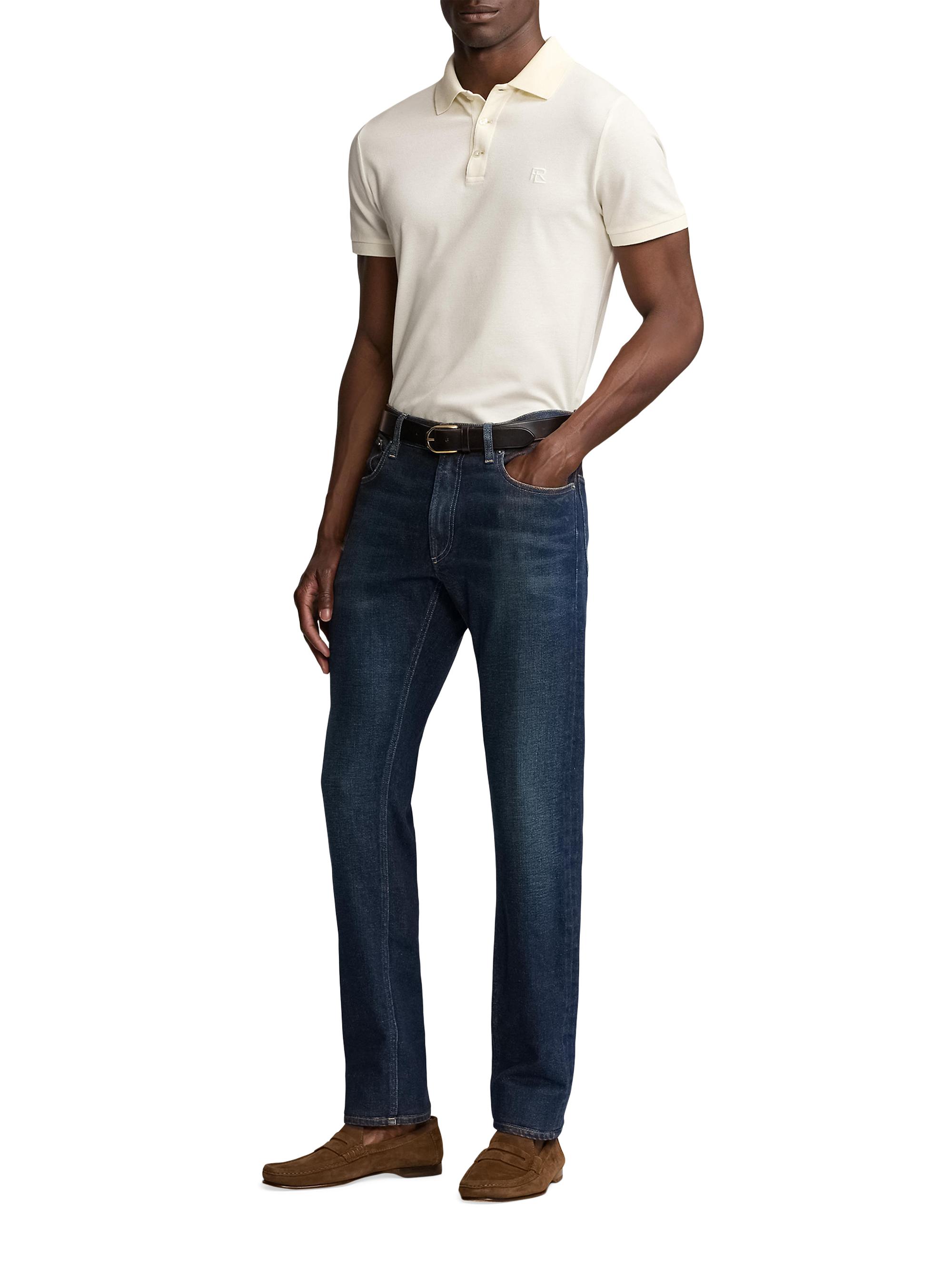 Ralph Lauren Purple Label Men's Cashmere-Blend Polo Shirt - Classic Cream | Thumbnail 2