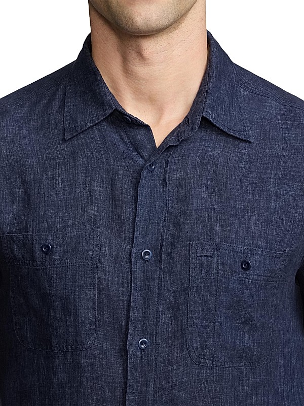 Shop Ralph Lauren Purple Label Langley Linen Sport Shirt Shop Ralph Lauren Purple Label Langley Linen Sport Shirt
