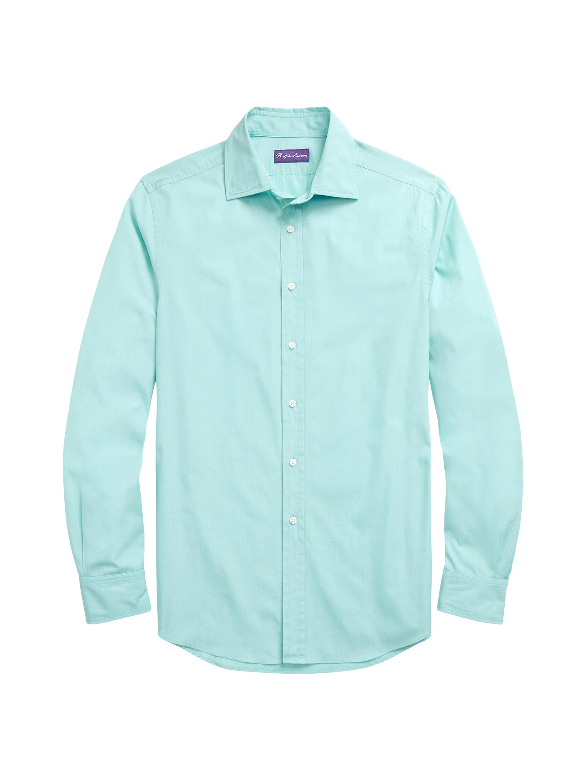 Ralph Lauren Purple Label Men's Aston Cotton Sport Shirt - Jadeite