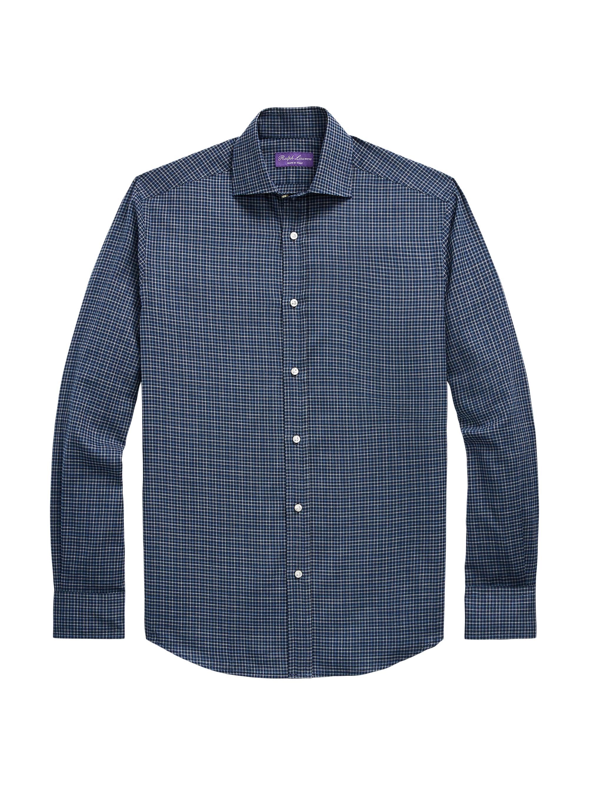 【新品】RALPH LAUREN PURPLE LABELチェックウールシャツ Ralph Lauren Purple Label Plaid-Print Suede Overshirt | Saks Fifth