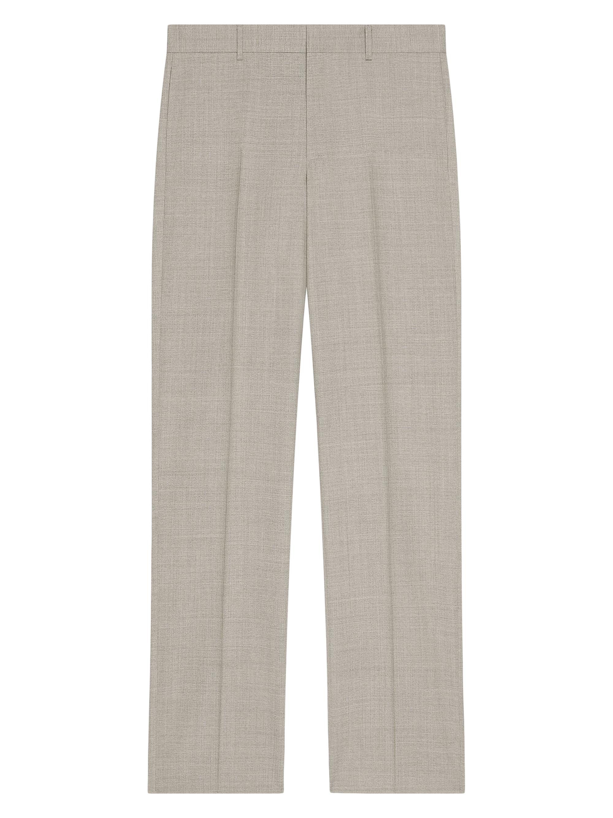 Givenchy Men's Tailored Pants in Wool - Grey Beige