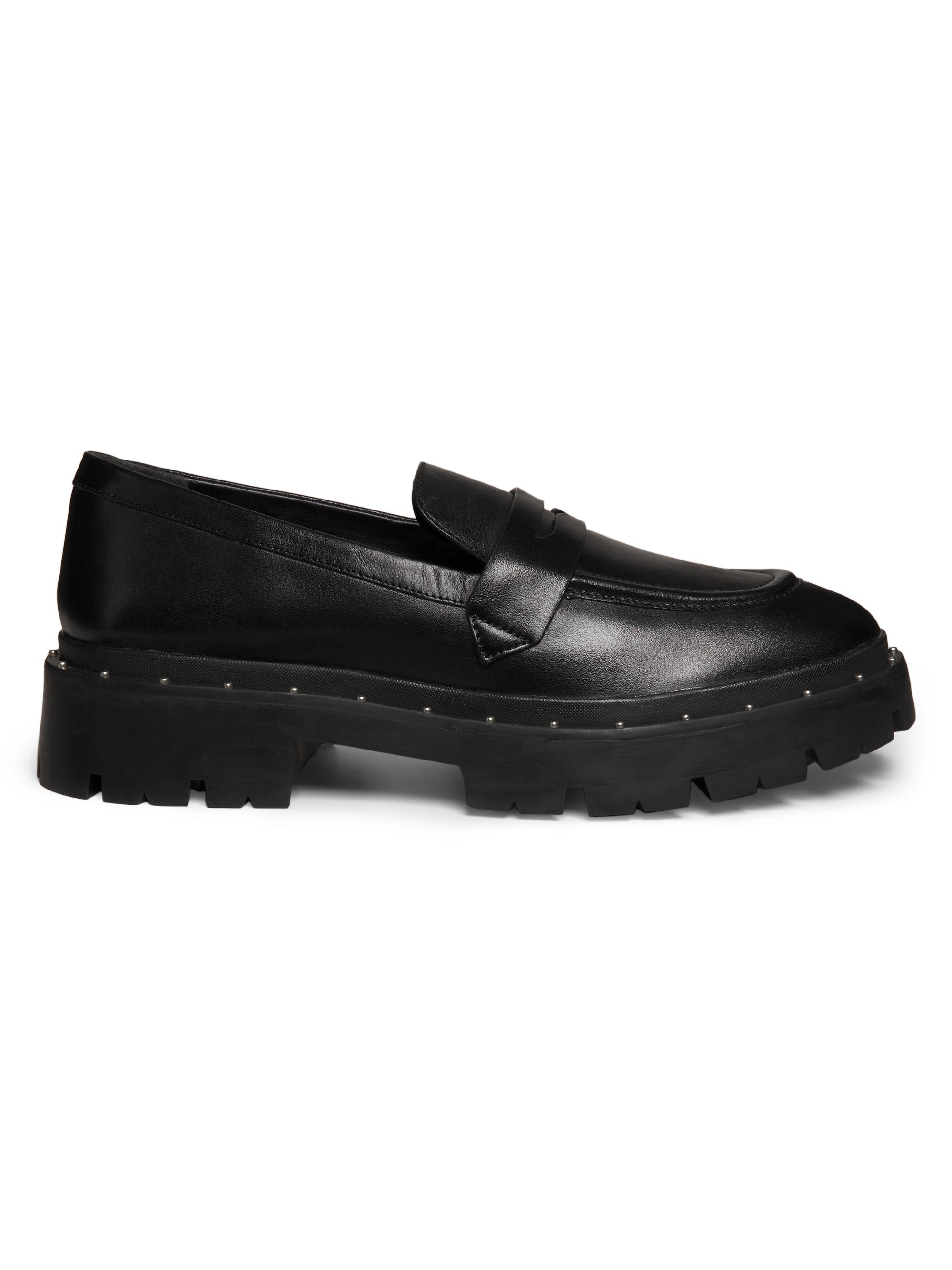 Schutz Women's Christie Leather Loafers - Black