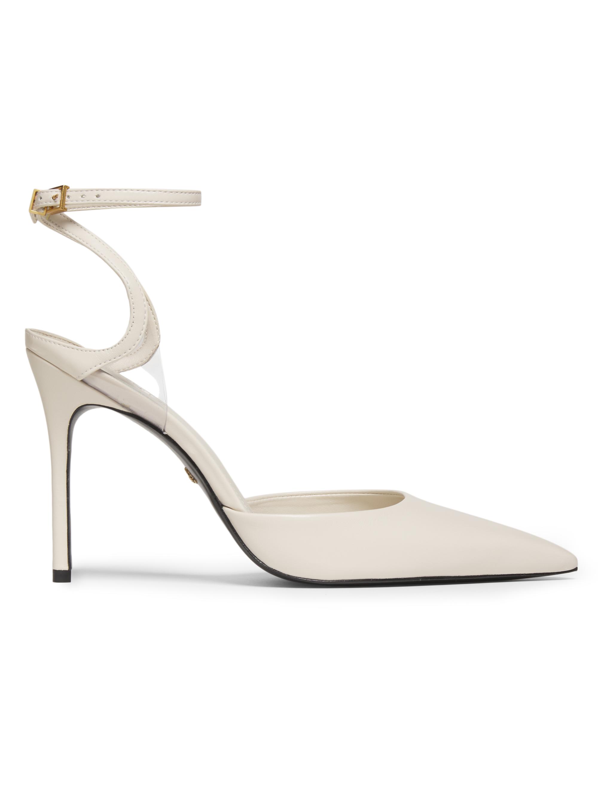 Schutz Women's Skye 0MM Leather Stiletto Pumps - Pearl Transparent