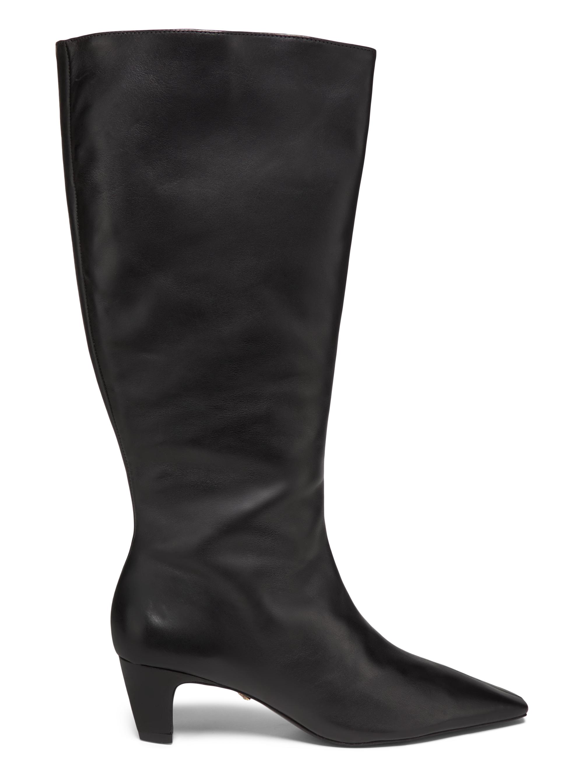 Schutz Women's Dellia 65MM Leather Boots - Black