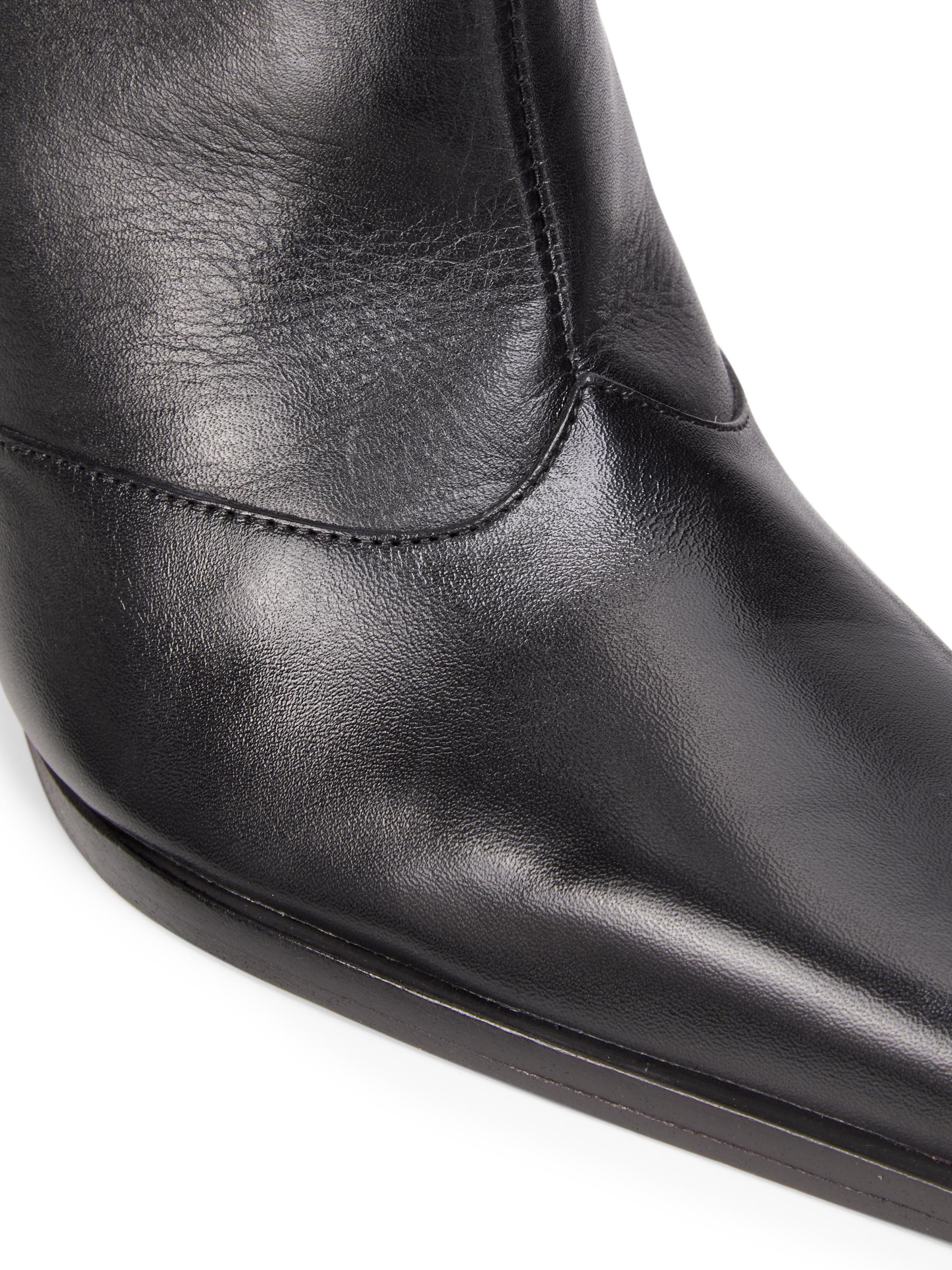 Schutz Raffaela 90MM Leather Knee-High Boots | Saks Fifth Avenue