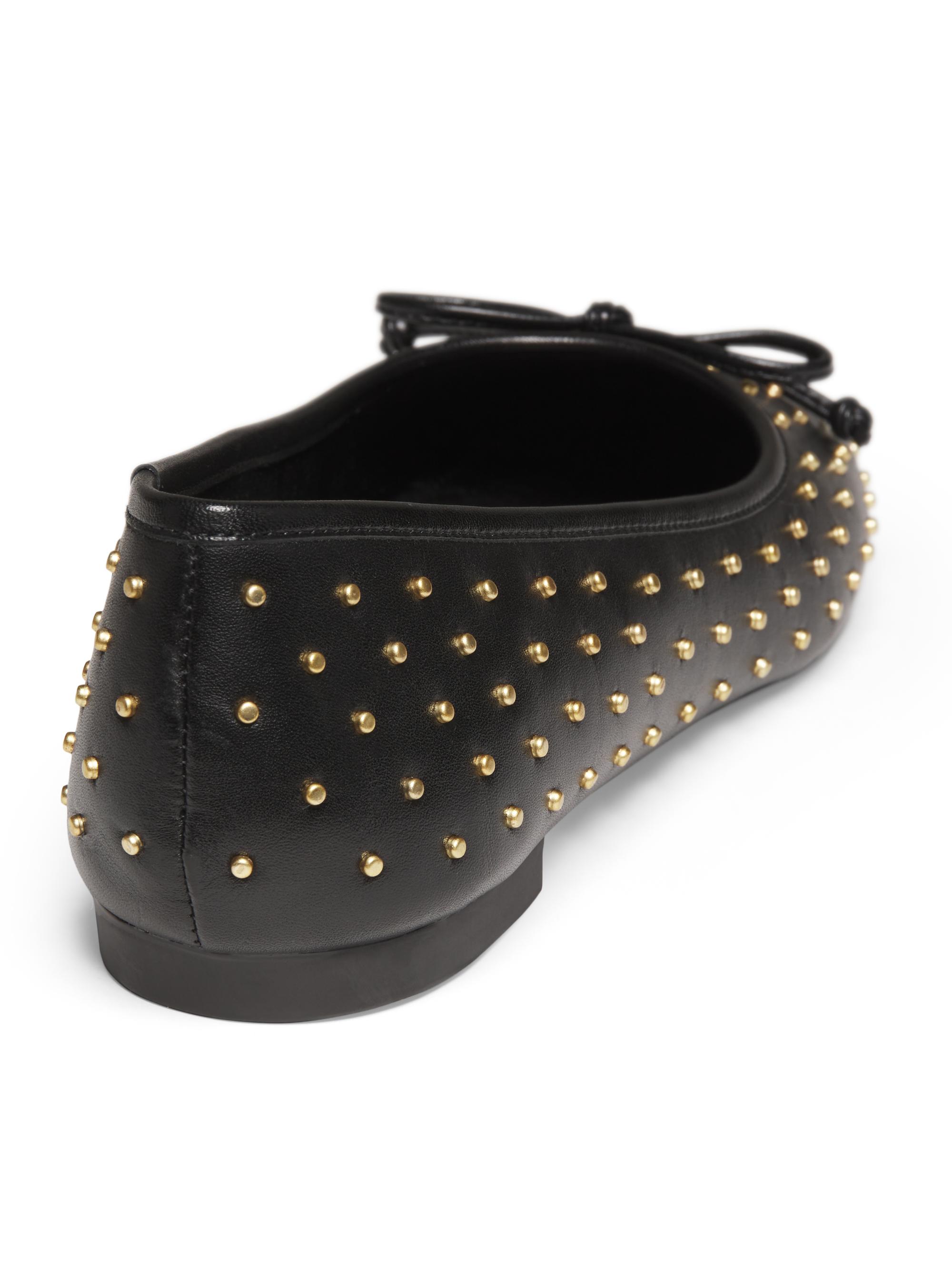 Arissa Studded Leather Ballet Flats