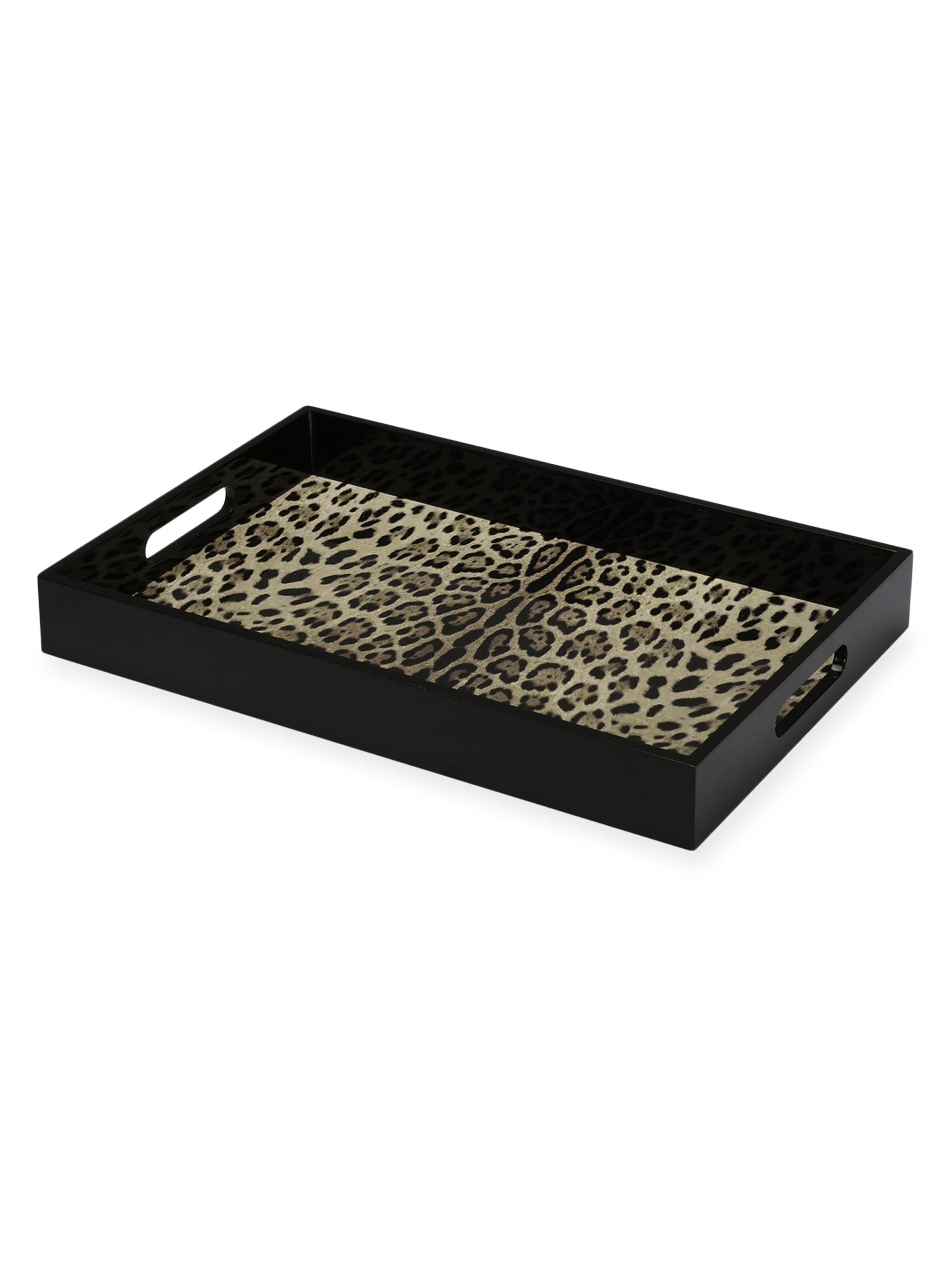 Dolce & Gabbana Casa Leopard Rectangular Tray