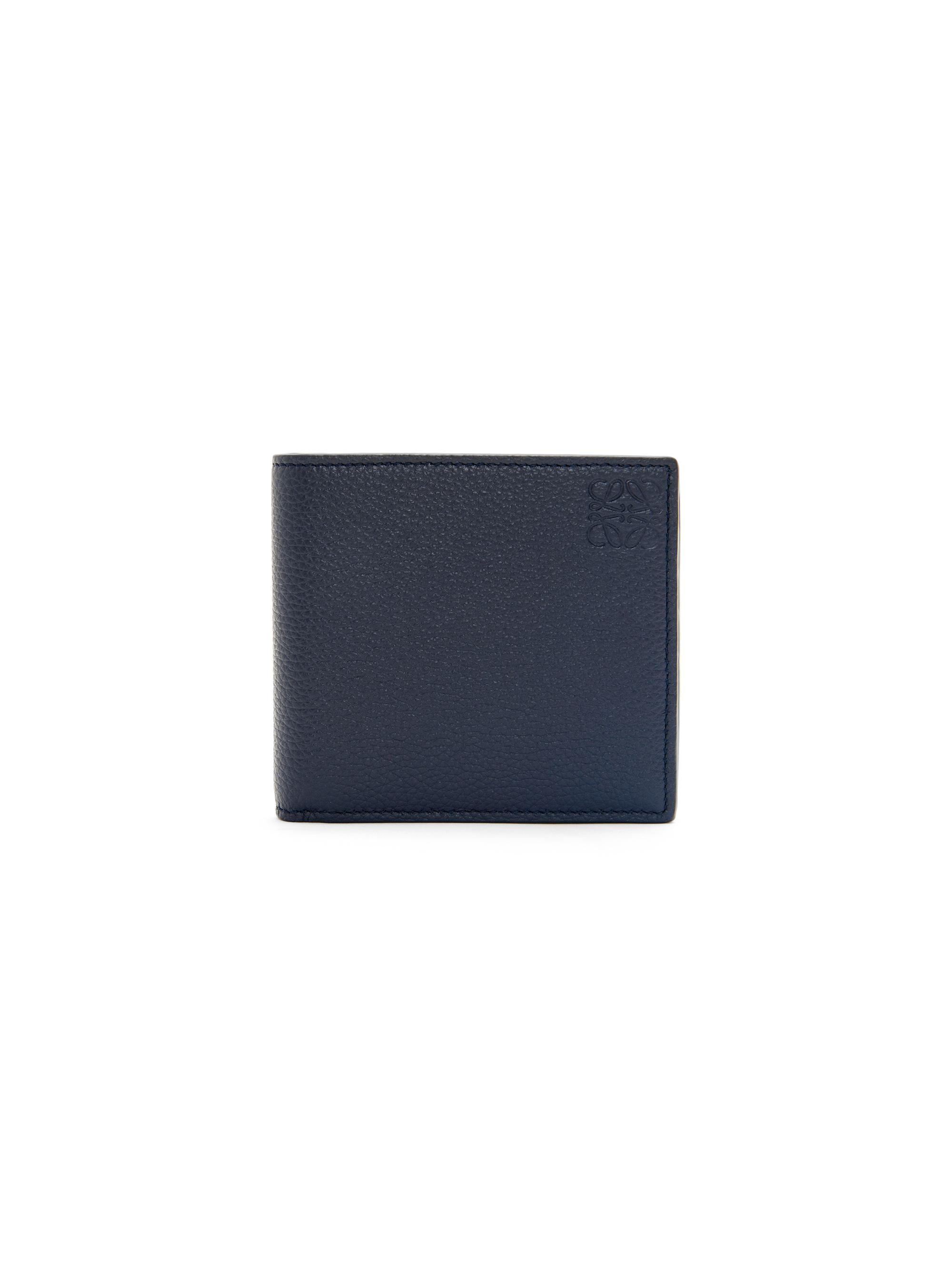 LOEWE Men's Leather Bifold Wallet - Deep Navy