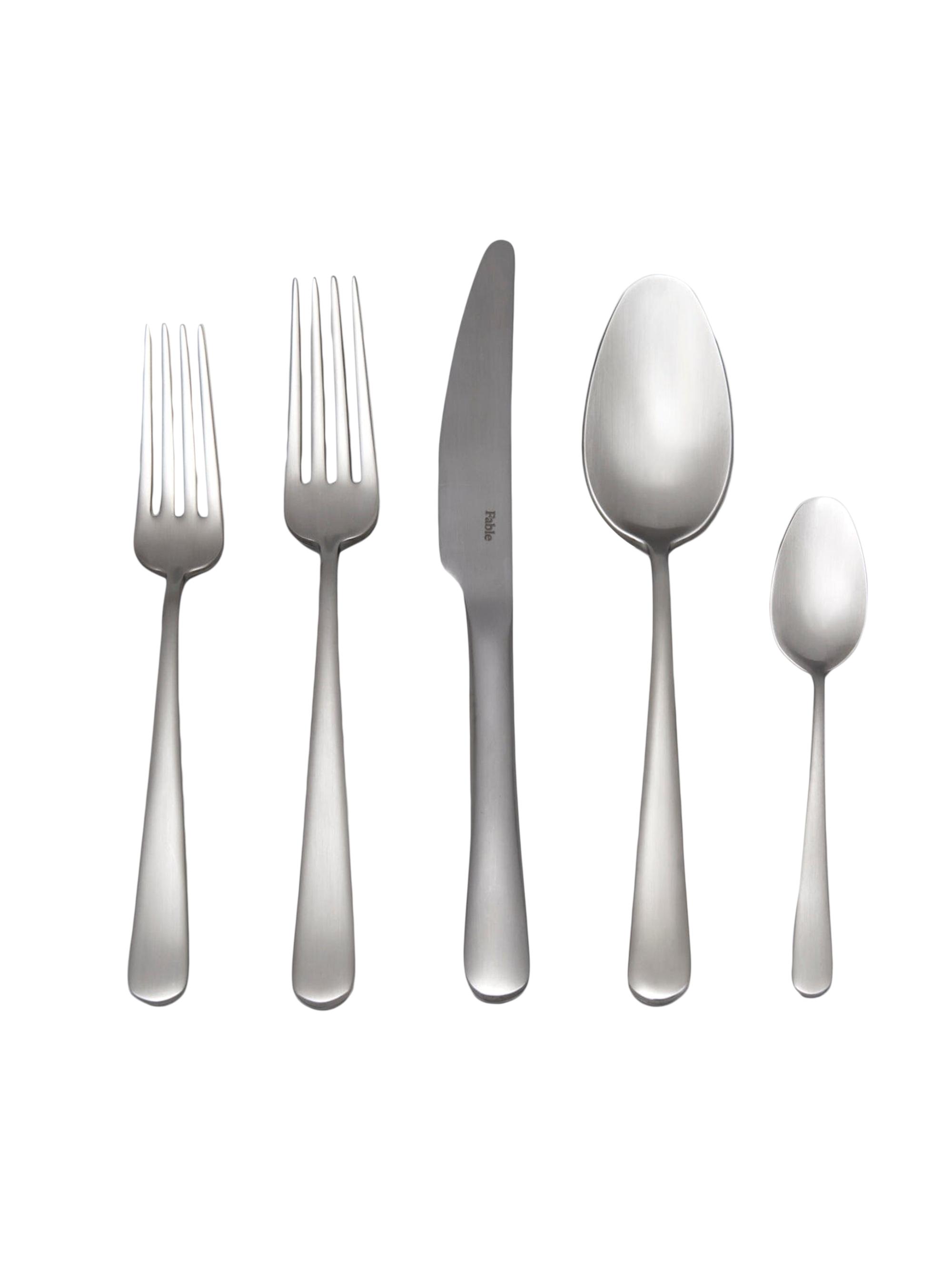 Fable Flatware Set - Matte Silver