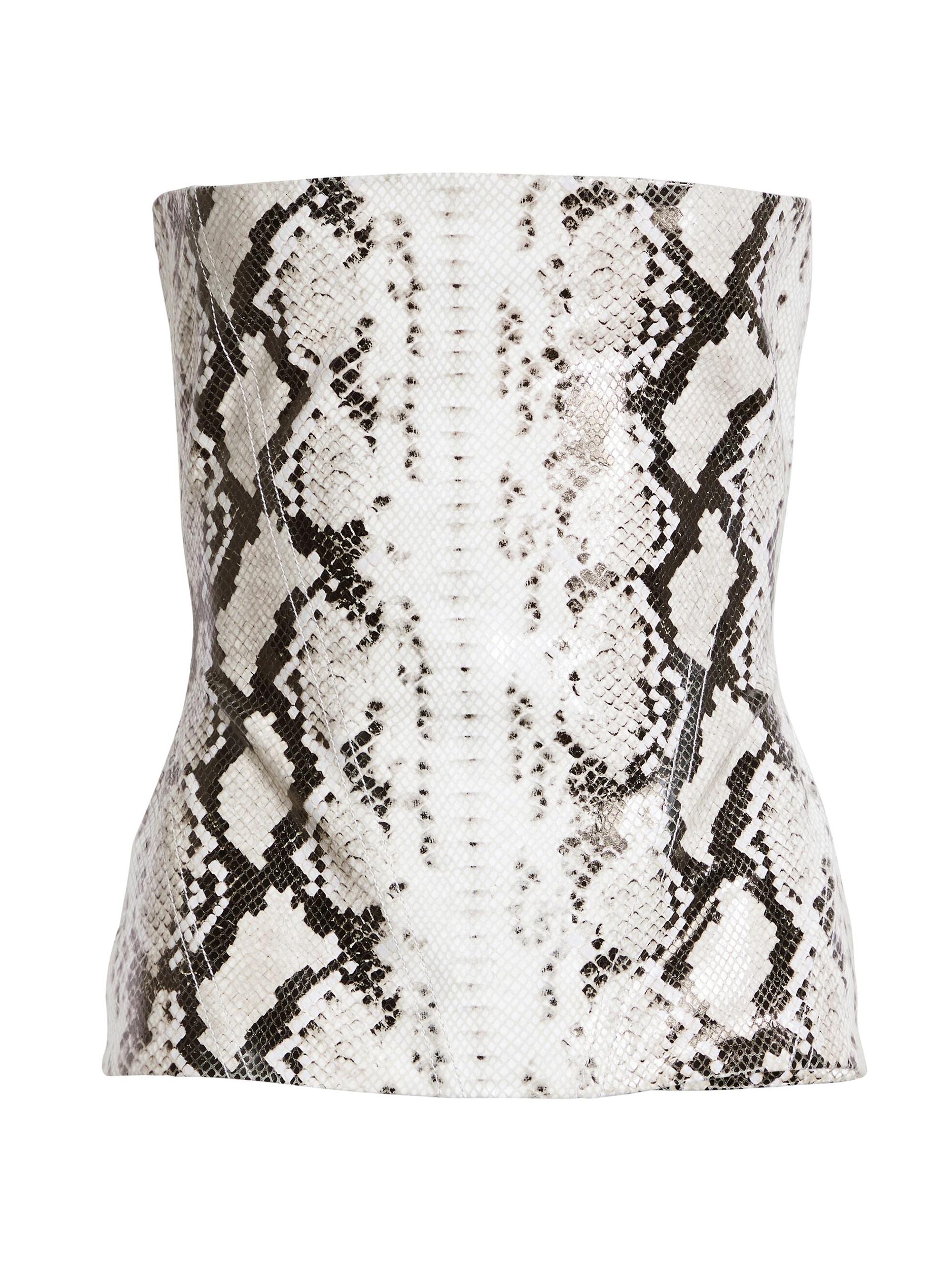 Retrofête Women's Leonie Top - Neutral Snake