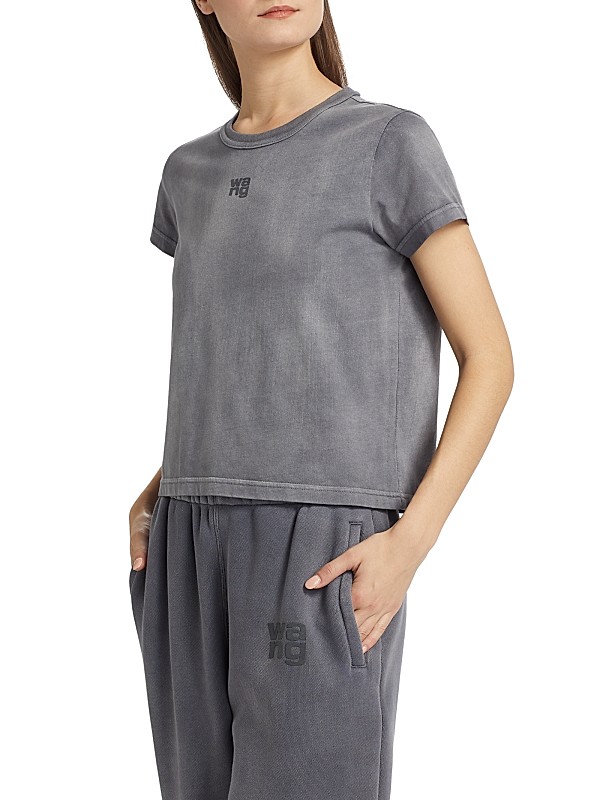 Shop Alexander Wang Logo Cotton Crewneck T-Shirt | Saks Shop Alexander Wang Logo Cotton Crewneck T-Shirt | Saks