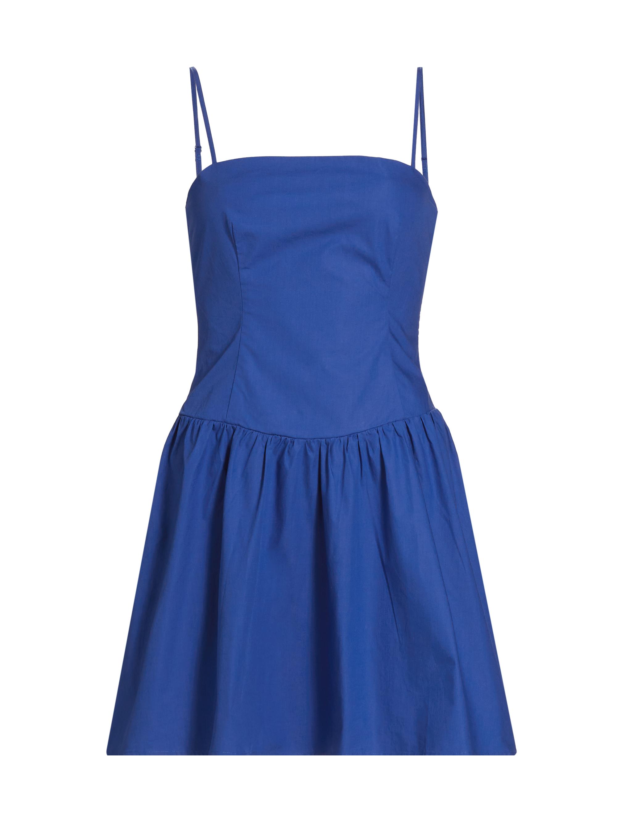 susana monaco Women's Poplin Drop Waist Minidress - Chamoisee