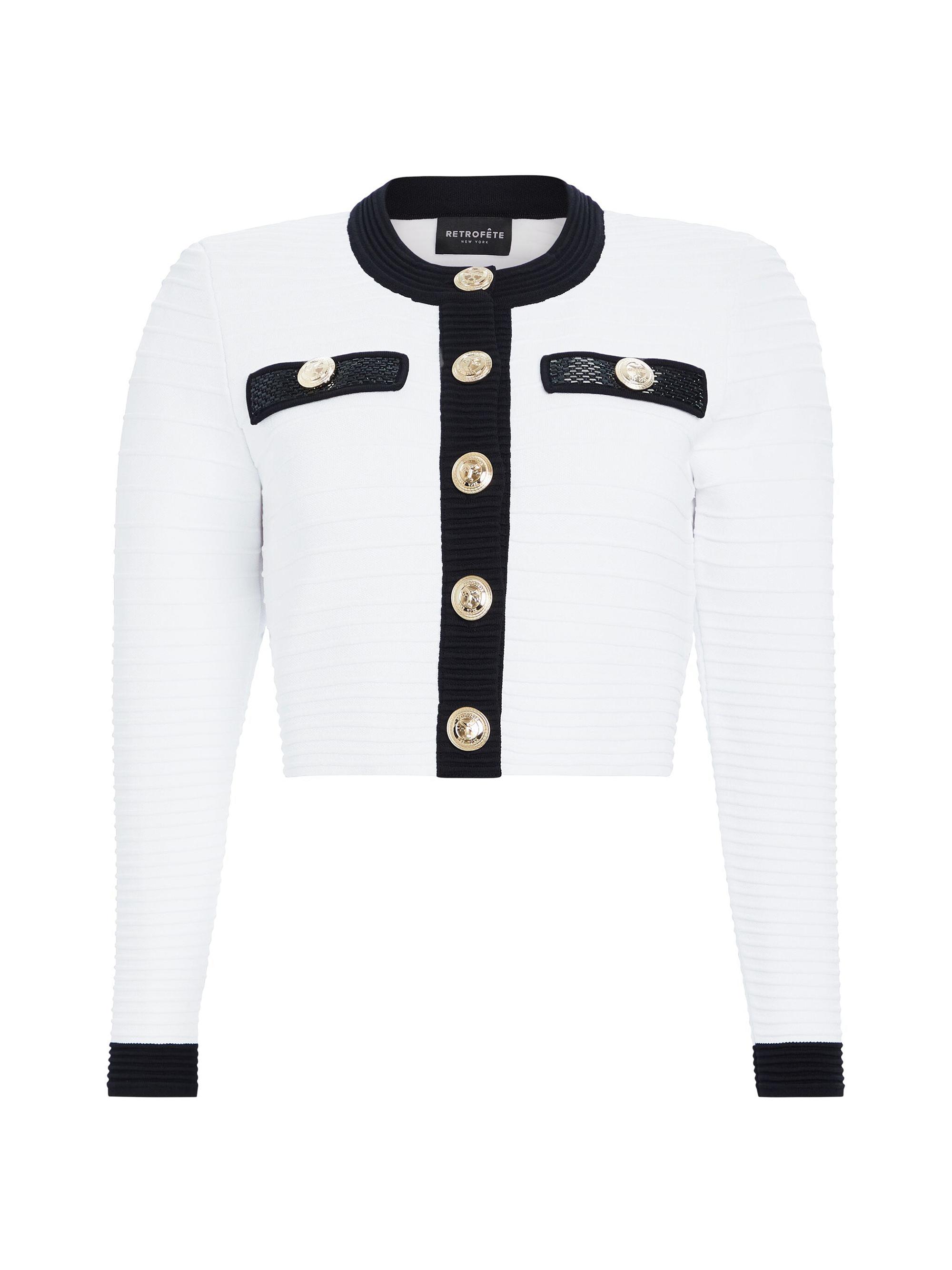 Retrofête Women's Ainsley Jacket - White Black