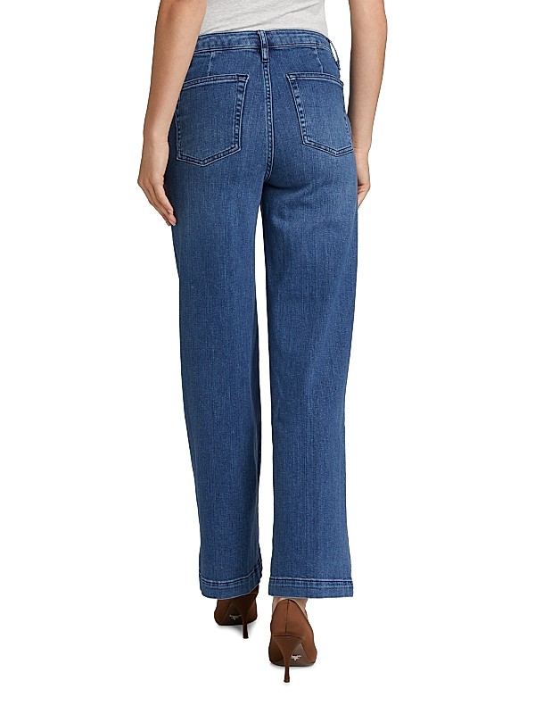 Shop Frame Francoise Wide-Leg High-Rise Jeans | Saks Fifth Shop Frame Francoise Wide-Leg High-Rise Jeans | Saks Fifth