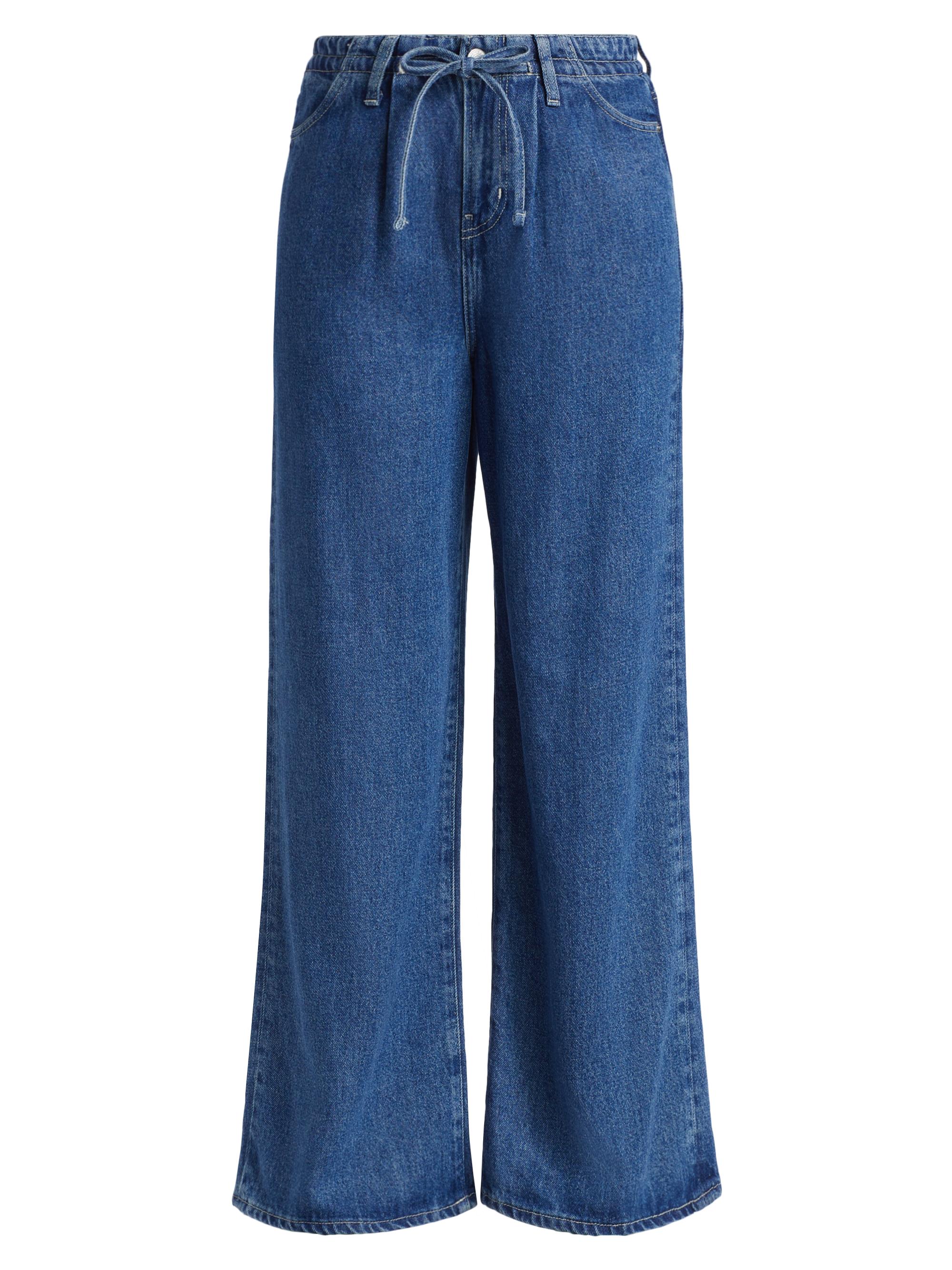 Frame Super Drape Drawstring Wide-Leg Jeans | Saks Fifth Avenue