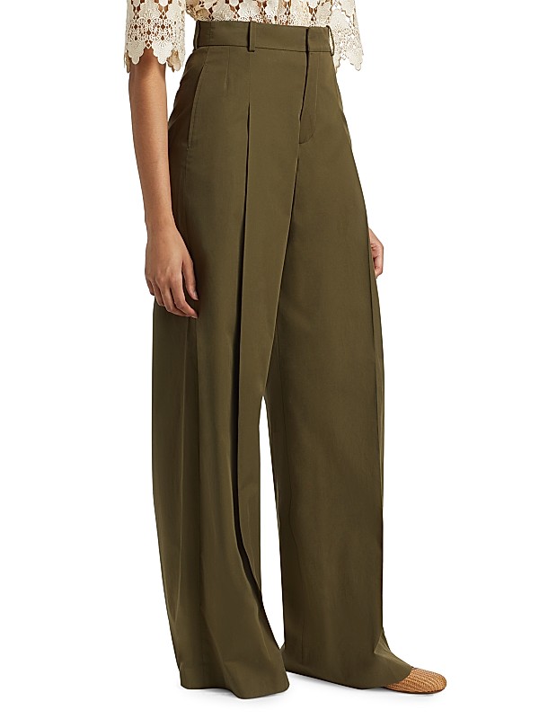 Shop Frame Pleated Wide-Leg Pants | Saks Fifth Avenue Shop Frame Pleated Wide-Leg Pants | Saks Fifth Avenue