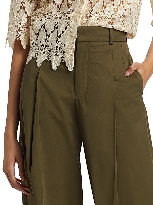 Shop Frame Pleated Wide-Leg Pants | Saks Fifth Avenue Shop Frame Pleated Wide-Leg Pants | Saks Fifth Avenue