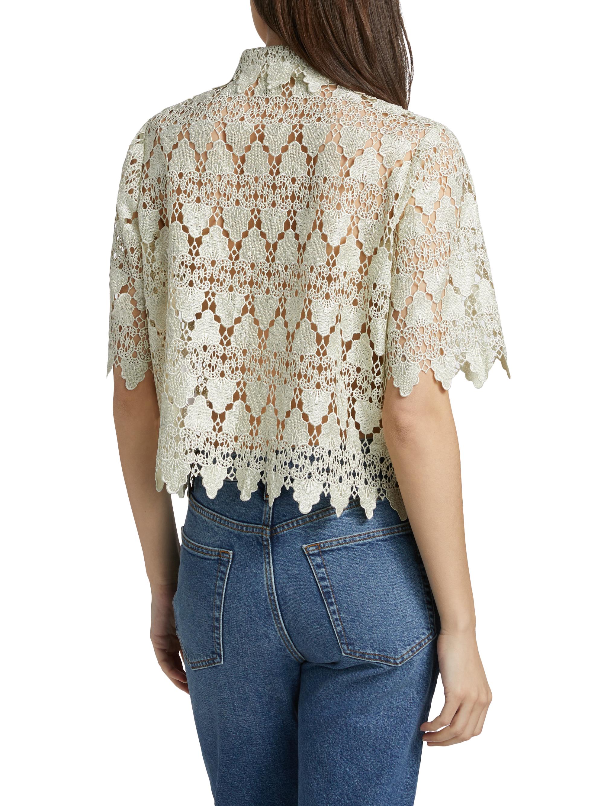 トップス josemoon FLOW LACE SHIRT JOSE MOON FLOW LACE SHIRT/フローレースシャツ