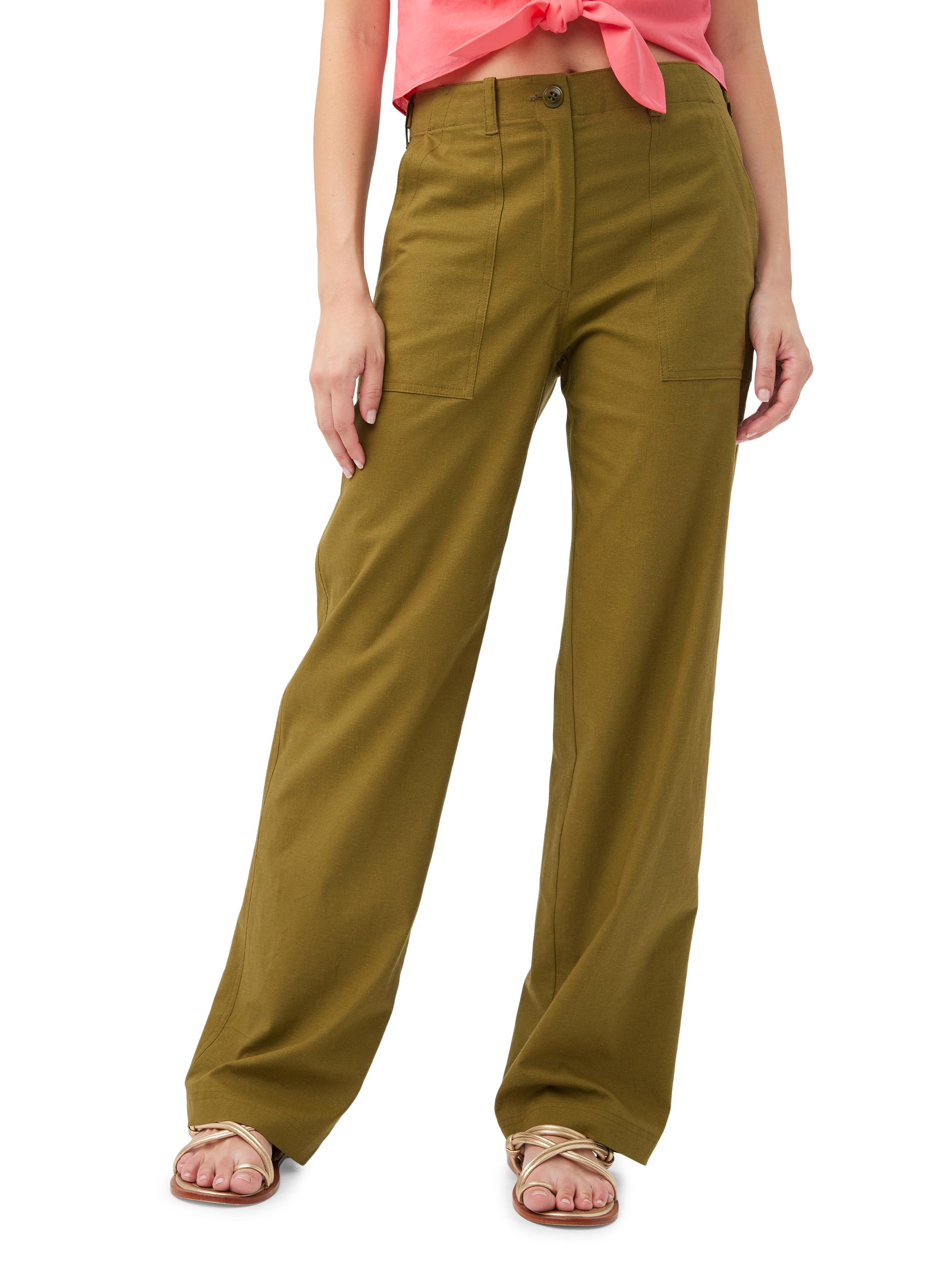 Trina Turk Women's Antonia Relaxed-Fit Linen Pants - Sorrento Sage