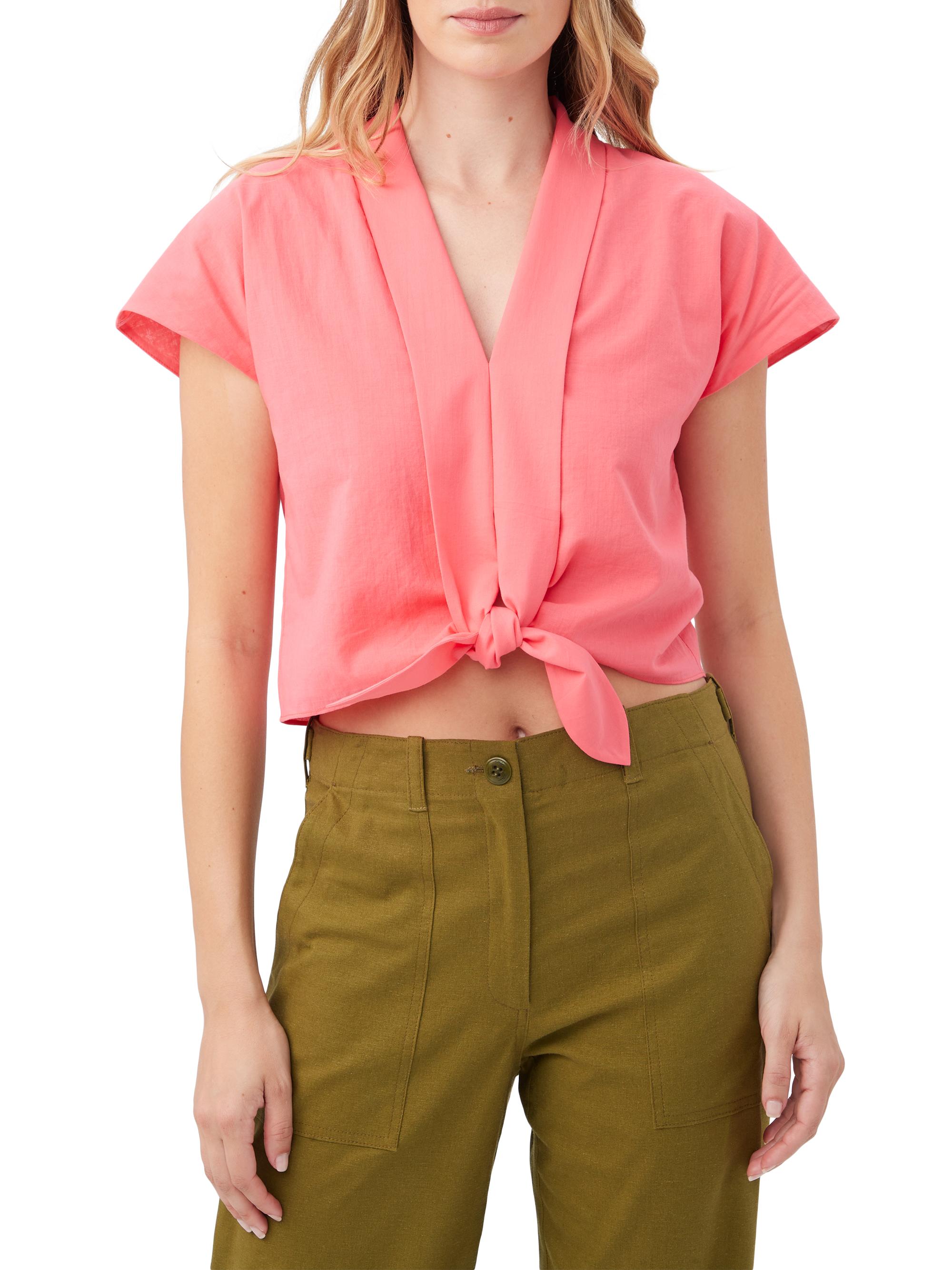 Trina Turk Women's Tallia Front-Tie Top - Positano Pink