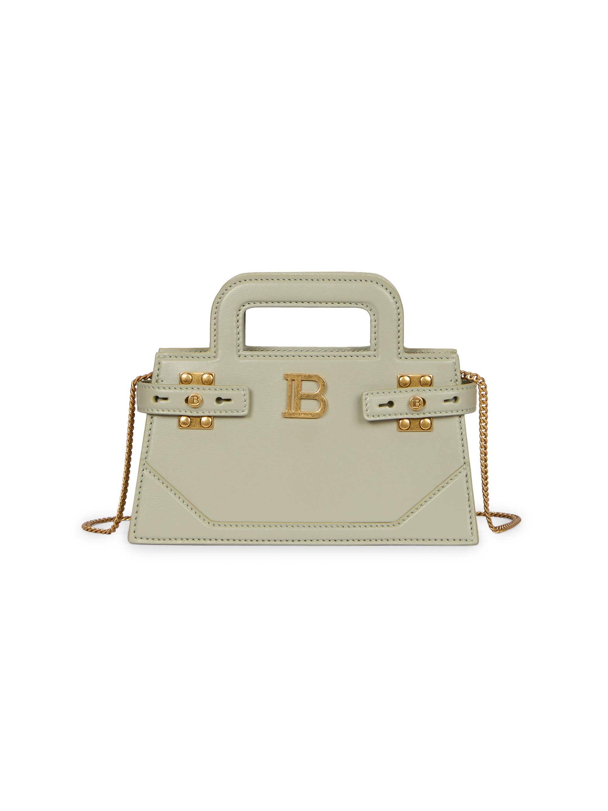 Balmain Women's  B-Buzz Leather Top Handle Bag - Olive