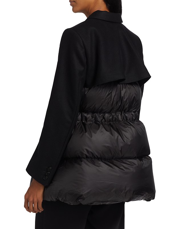Shop Sacai Wool Melton X Puffer | Saks Fifth Avenue Shop Sacai Wool Melton X Puffer | Saks Fifth Avenue