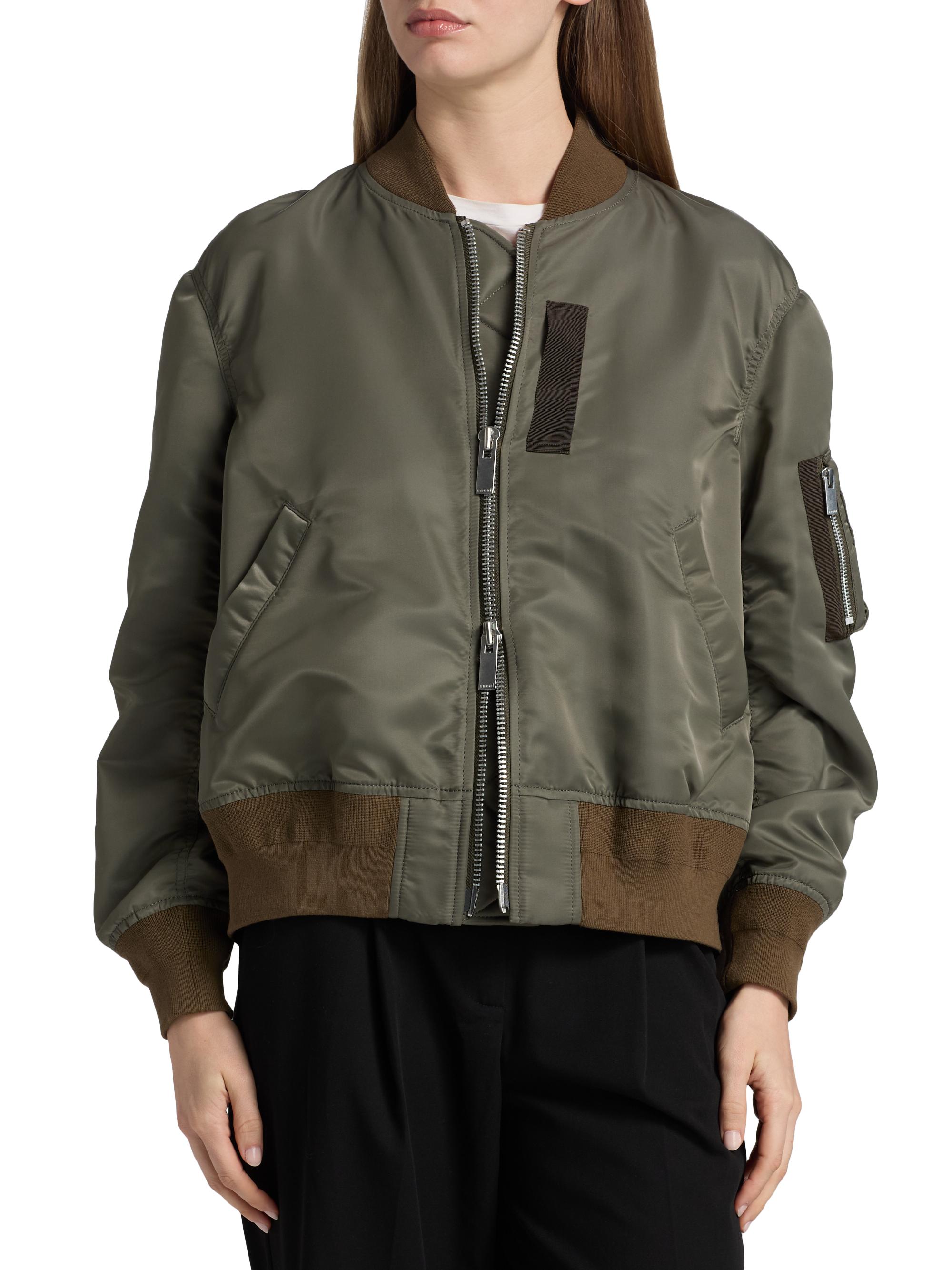 Sacai Twill Bomber Jacket | Saks Fifth Avenue