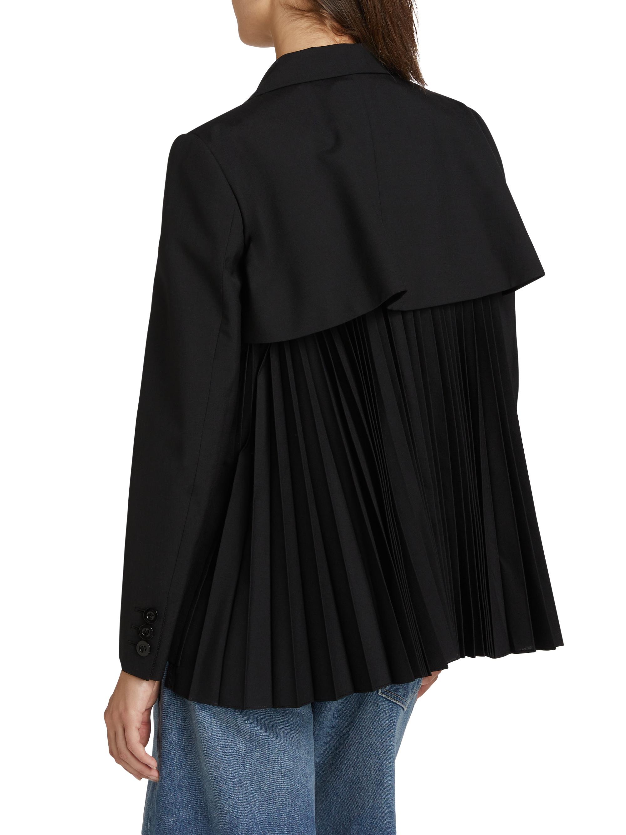 Sacai Wool-Blend Double-Breasted Jacket | Saks Fifth Avenue