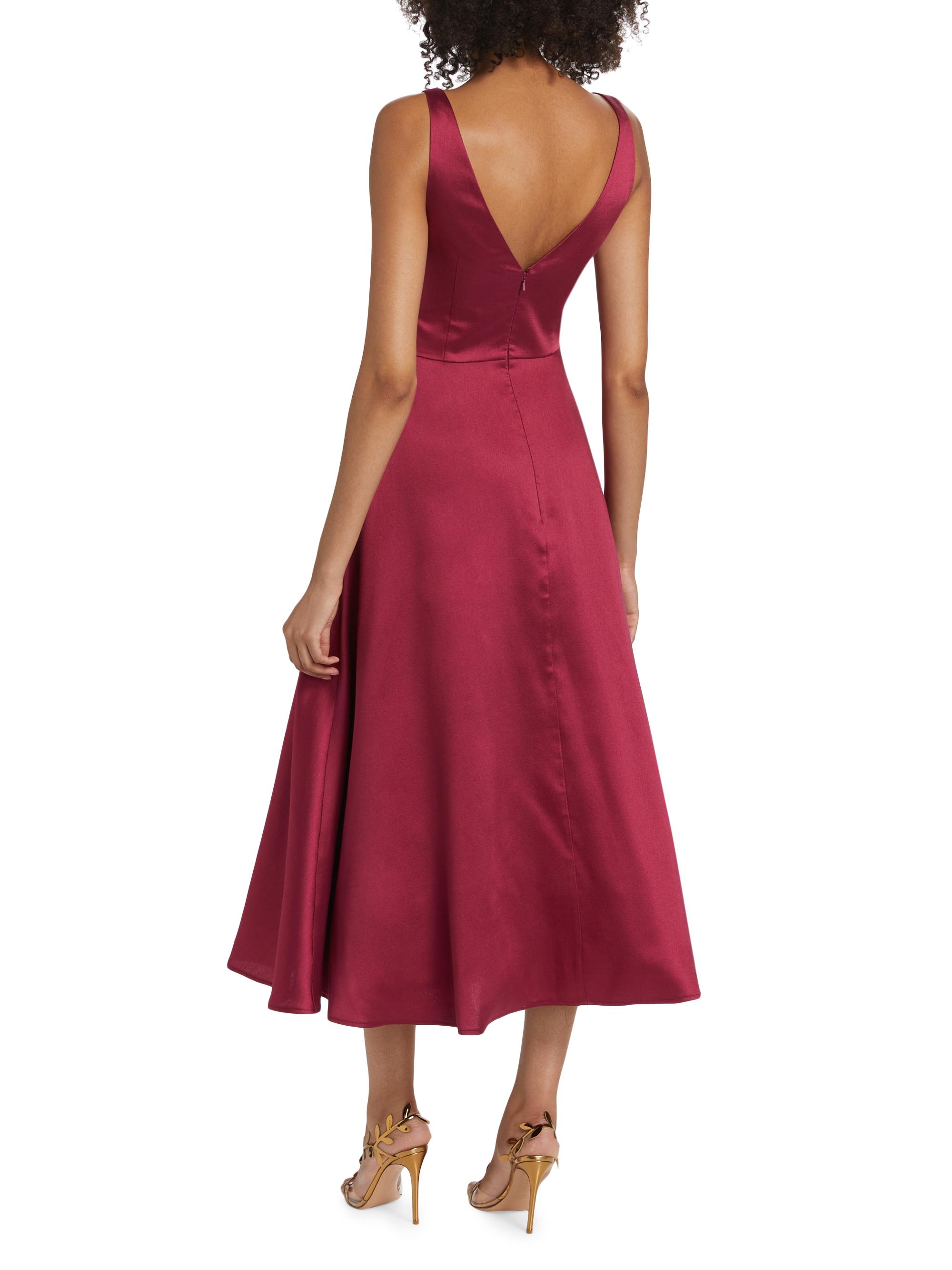 sachin and babi light blue dress Formal Red Lace Tea Length Dress Red Lace Tea Length Dress By Marchesa  Notte Rent The
