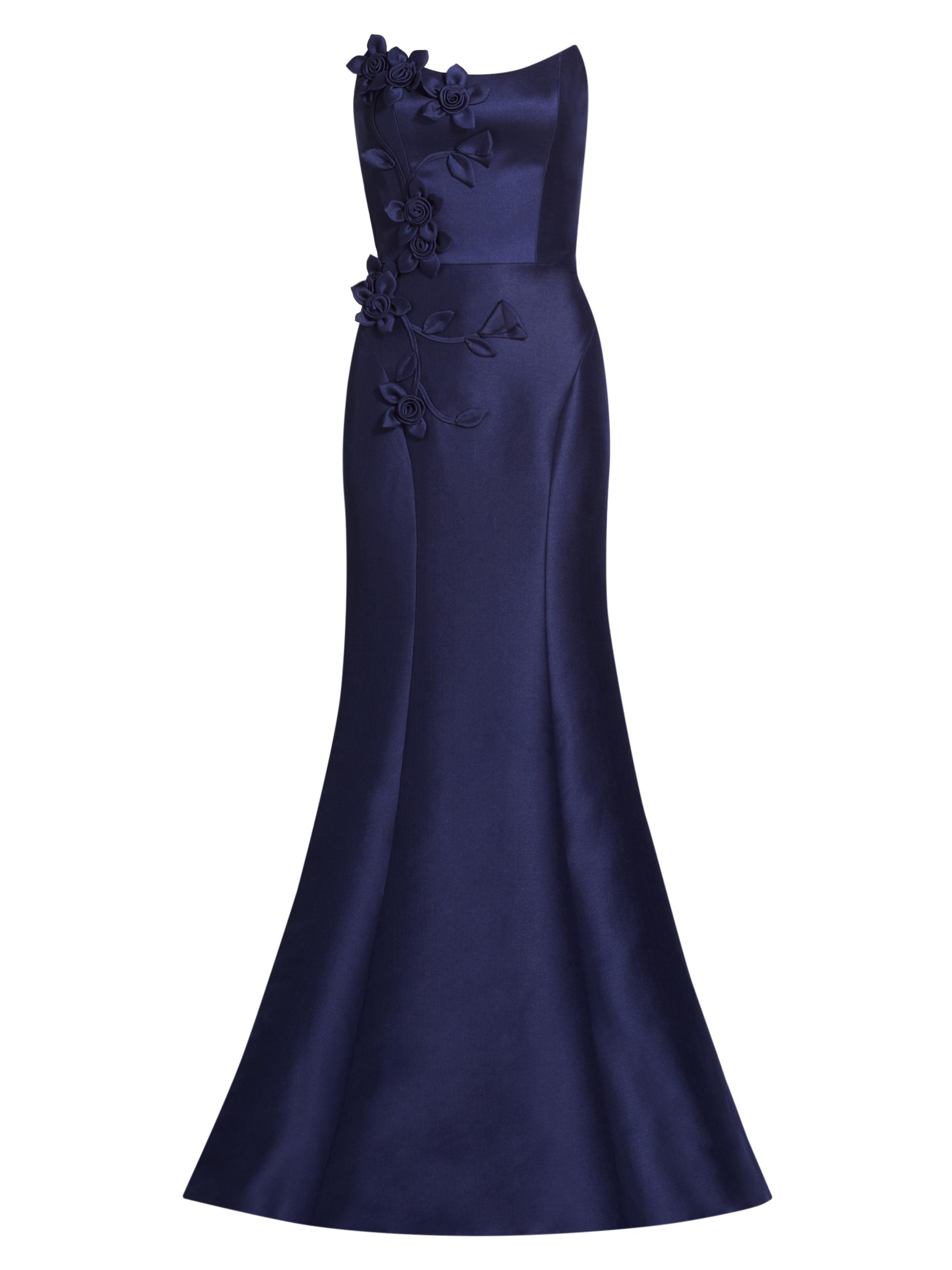 Marchesa Notte Flower Appliqué Strapless Gown Saks Fifth Avenue