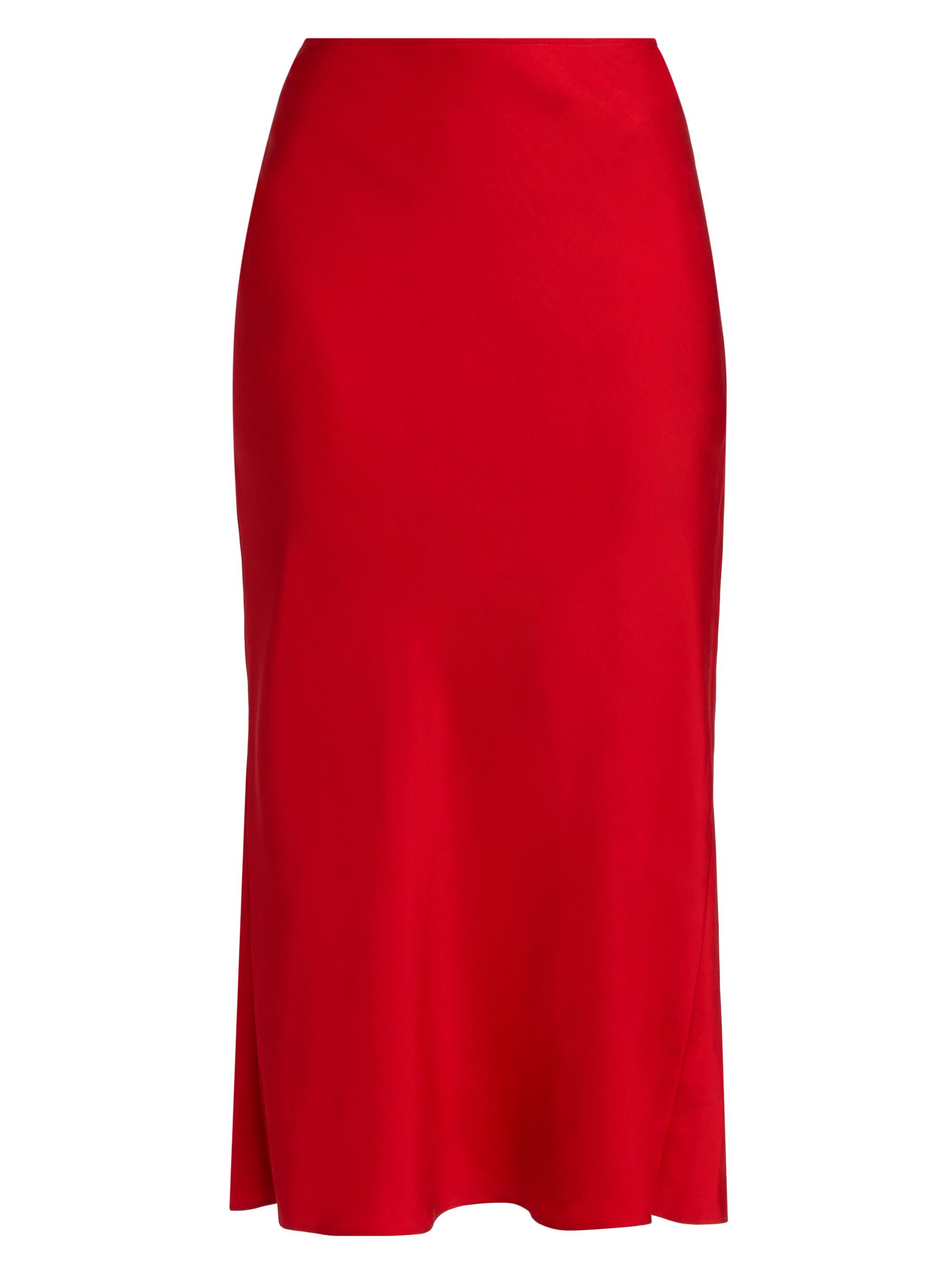 Róhe Women's Silk Midi-Skirt - Red