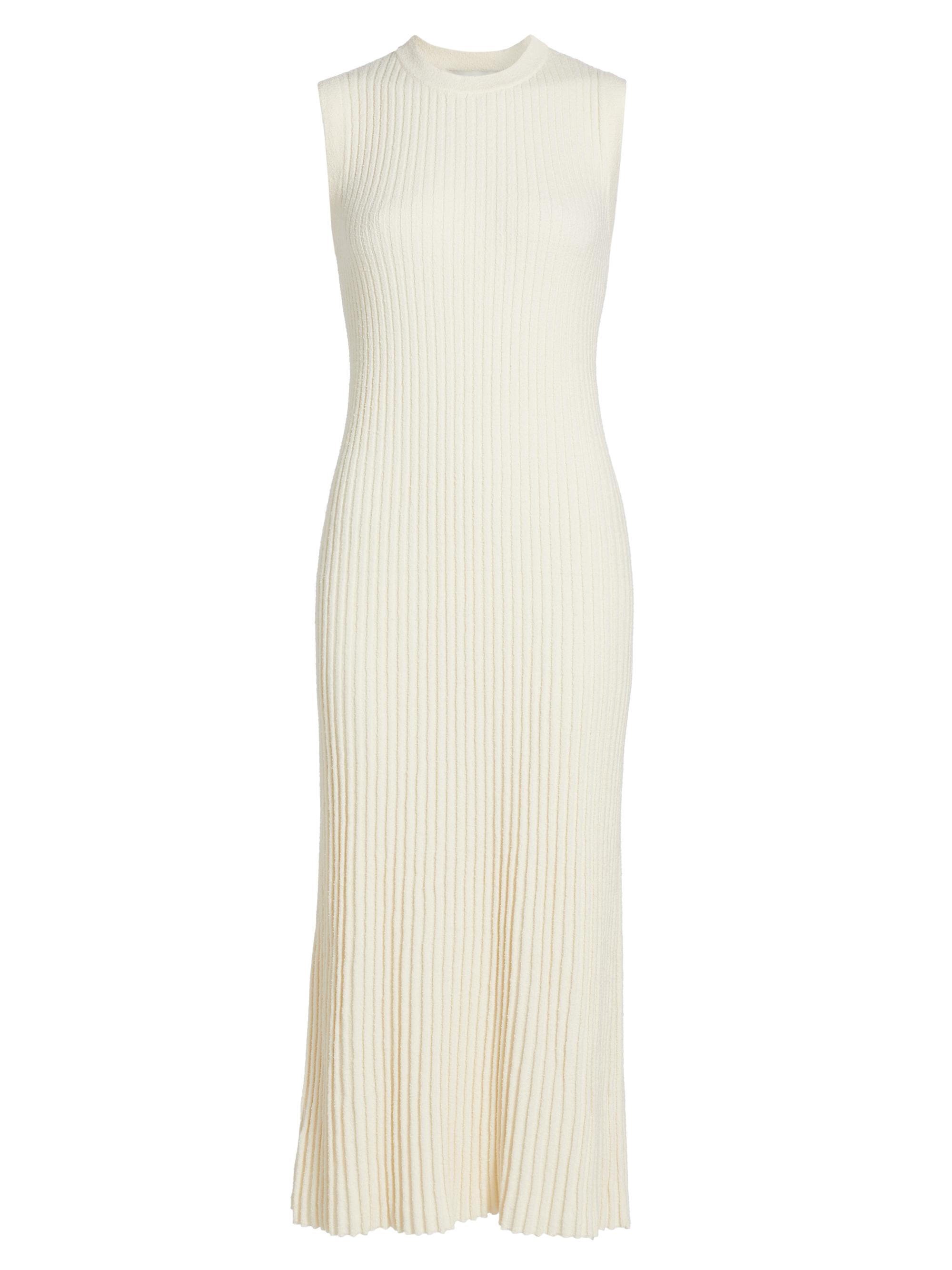 Róhe Women's Bouclé Rib-Knit Tank Midi-Dress - Off White