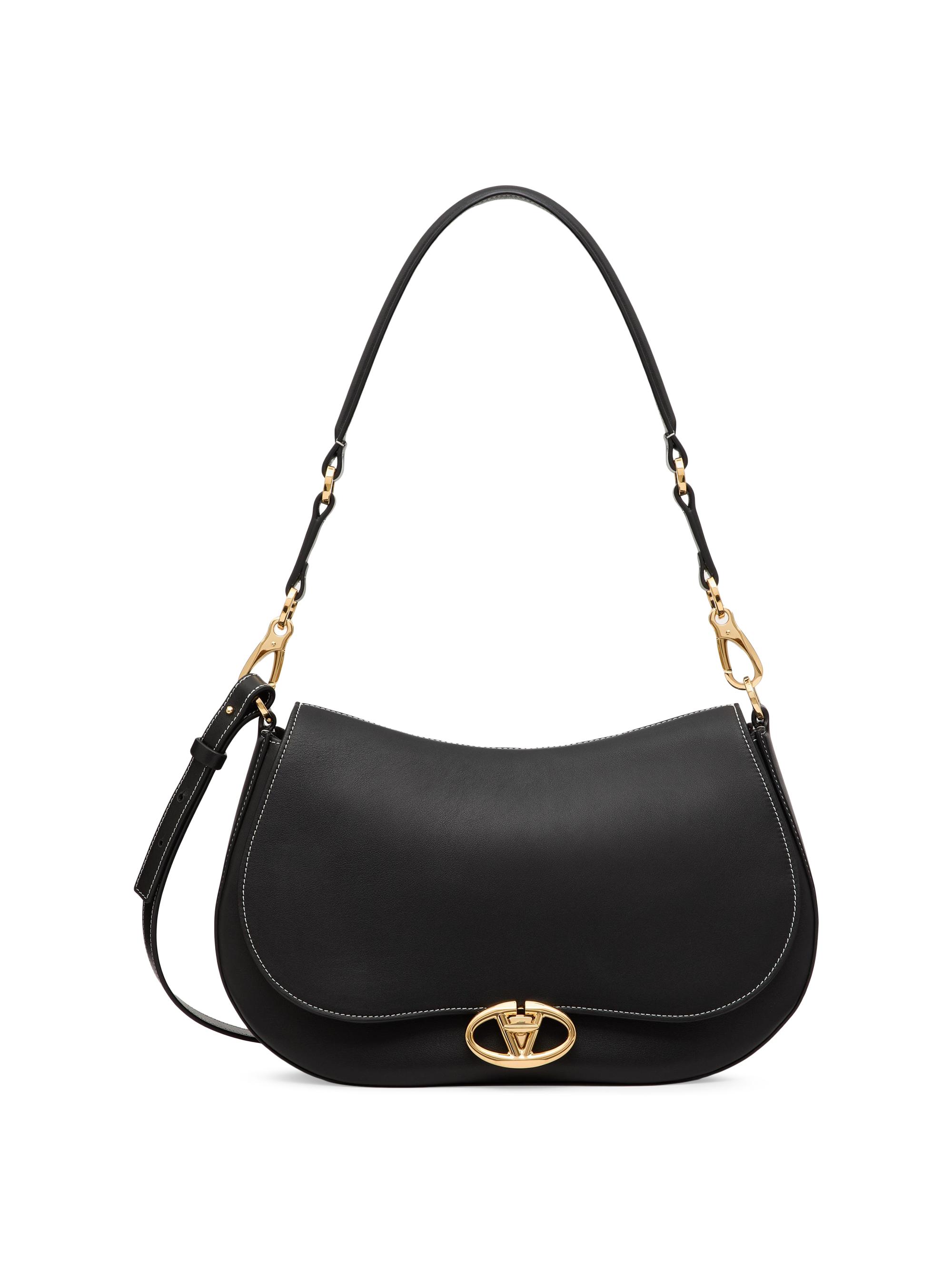 Valentino Garavani Ohval Medium Shoulder Bag in Nappa Calfskin