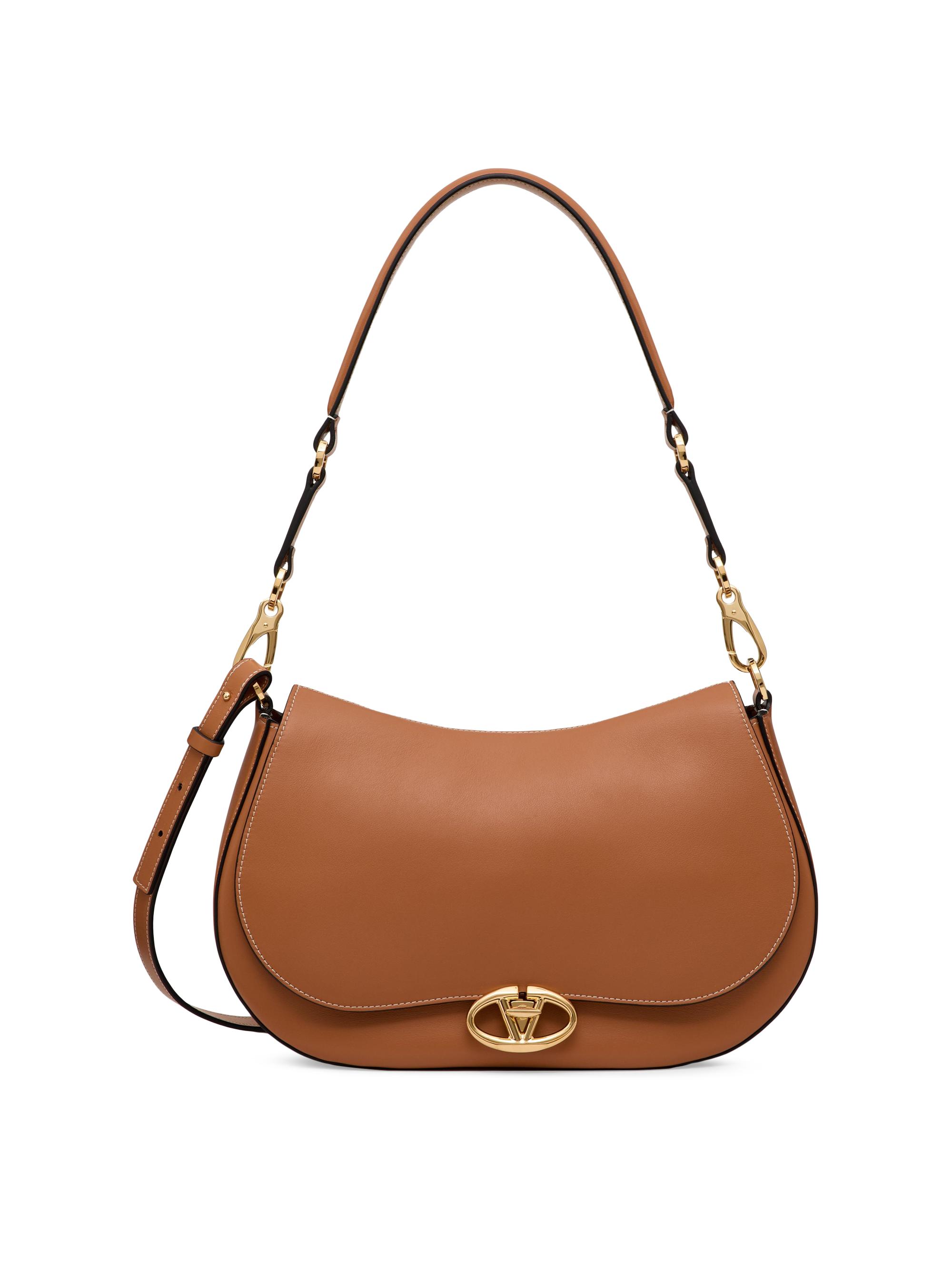 Valentino Garavani Ohval Medium Shoulder Bag in Nappa Calfskin