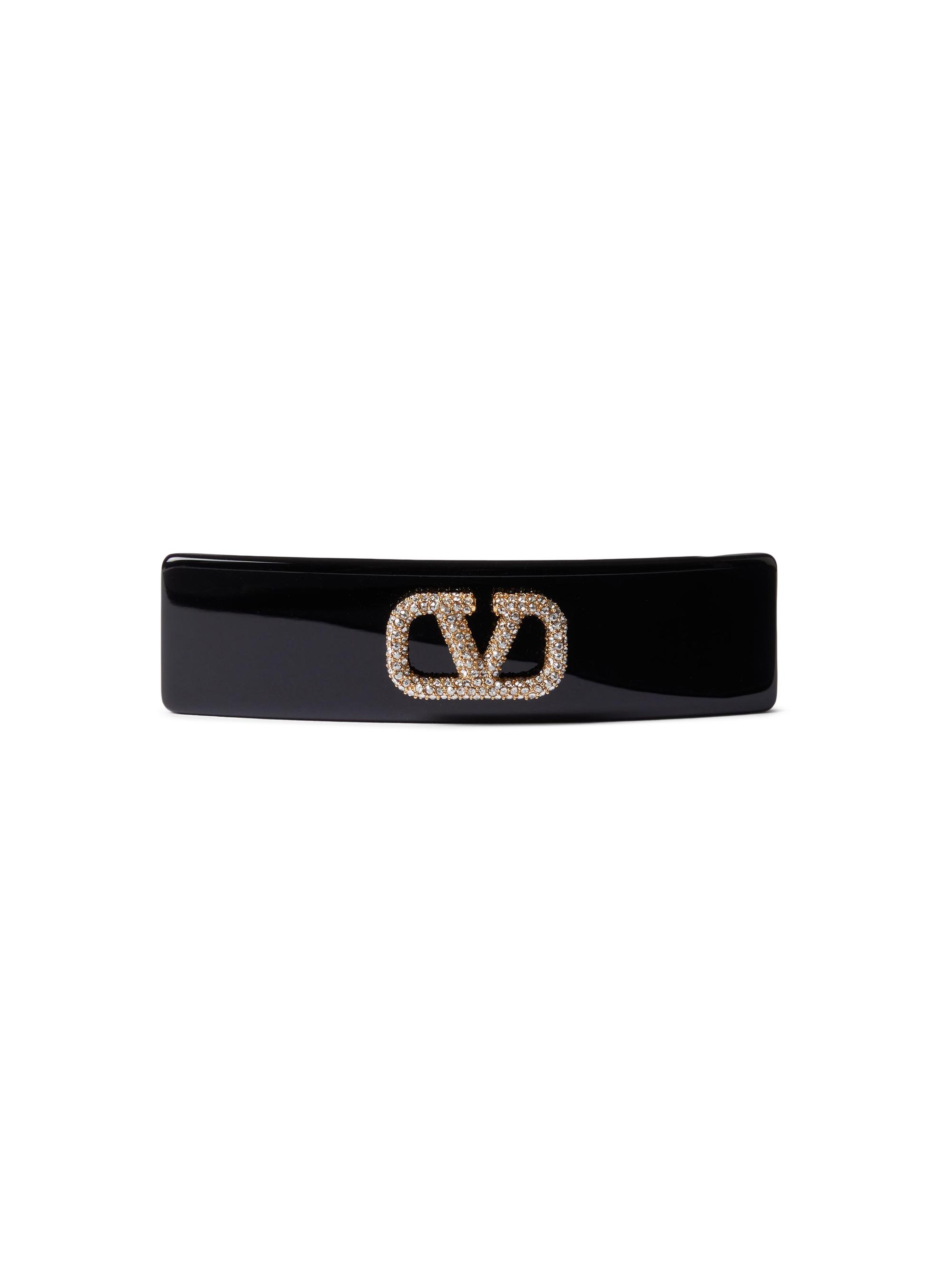 Valentino Garavani Gold VLogo Hair Clip