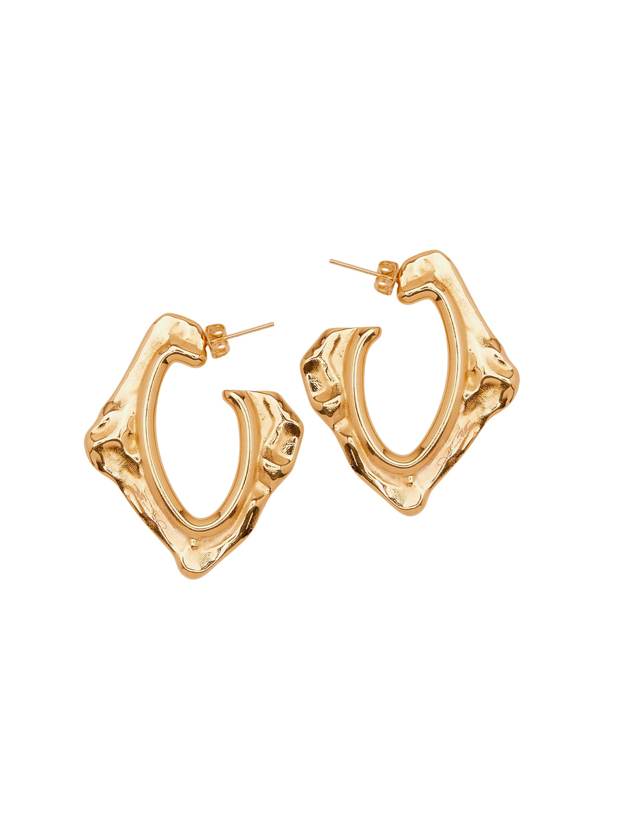 Oscar de la Renta Women's Abstract O Goldtone Earrings - Gold