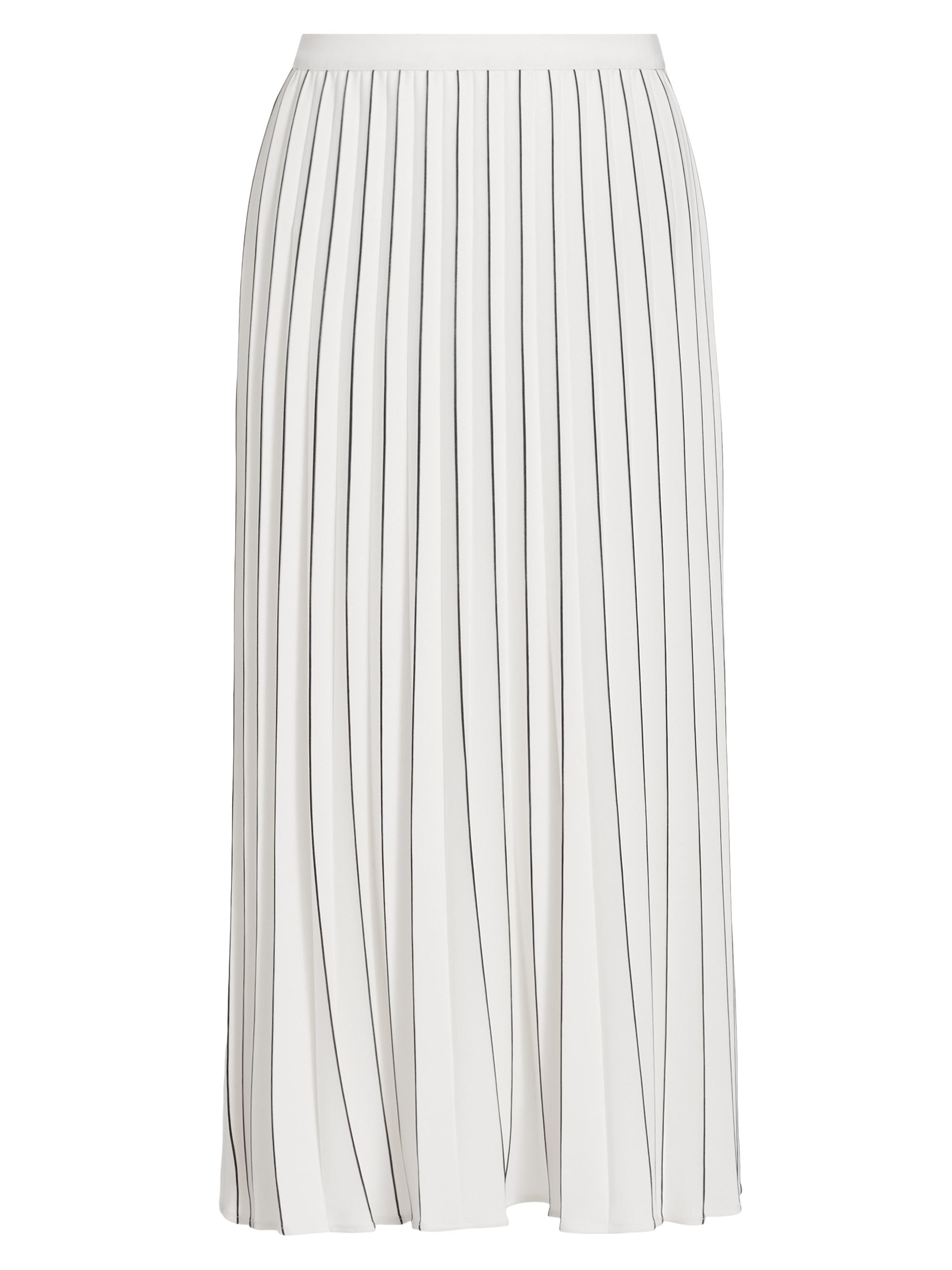 Proenza Schouler White Label Women's Miles Crêpe Pleated Midi-Skirt - White Black