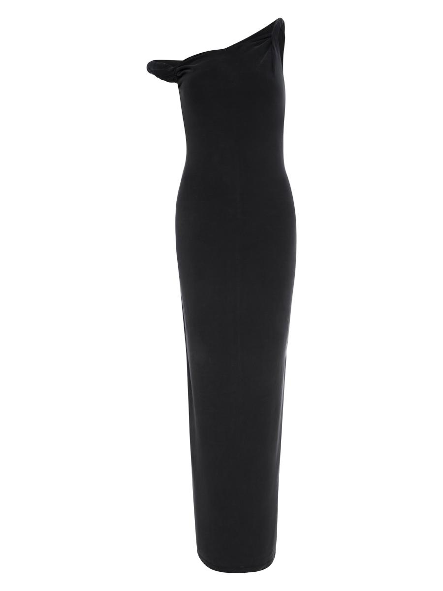 Good American Jersey Twisted Drop-Shoulder Maxi Dress | Saks