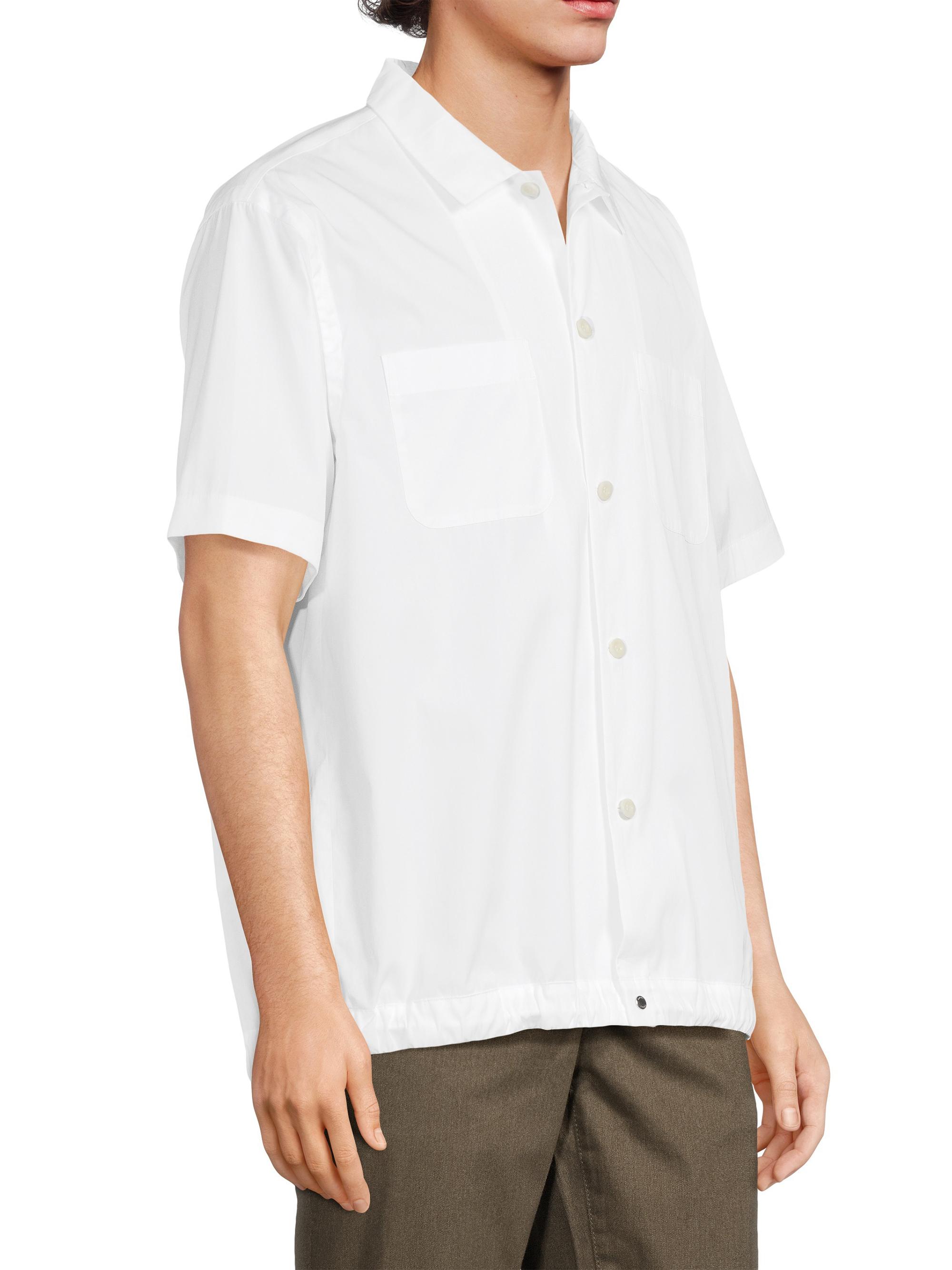 Sacai Cotton Button-Front Shirt | Saks Fifth Avenue