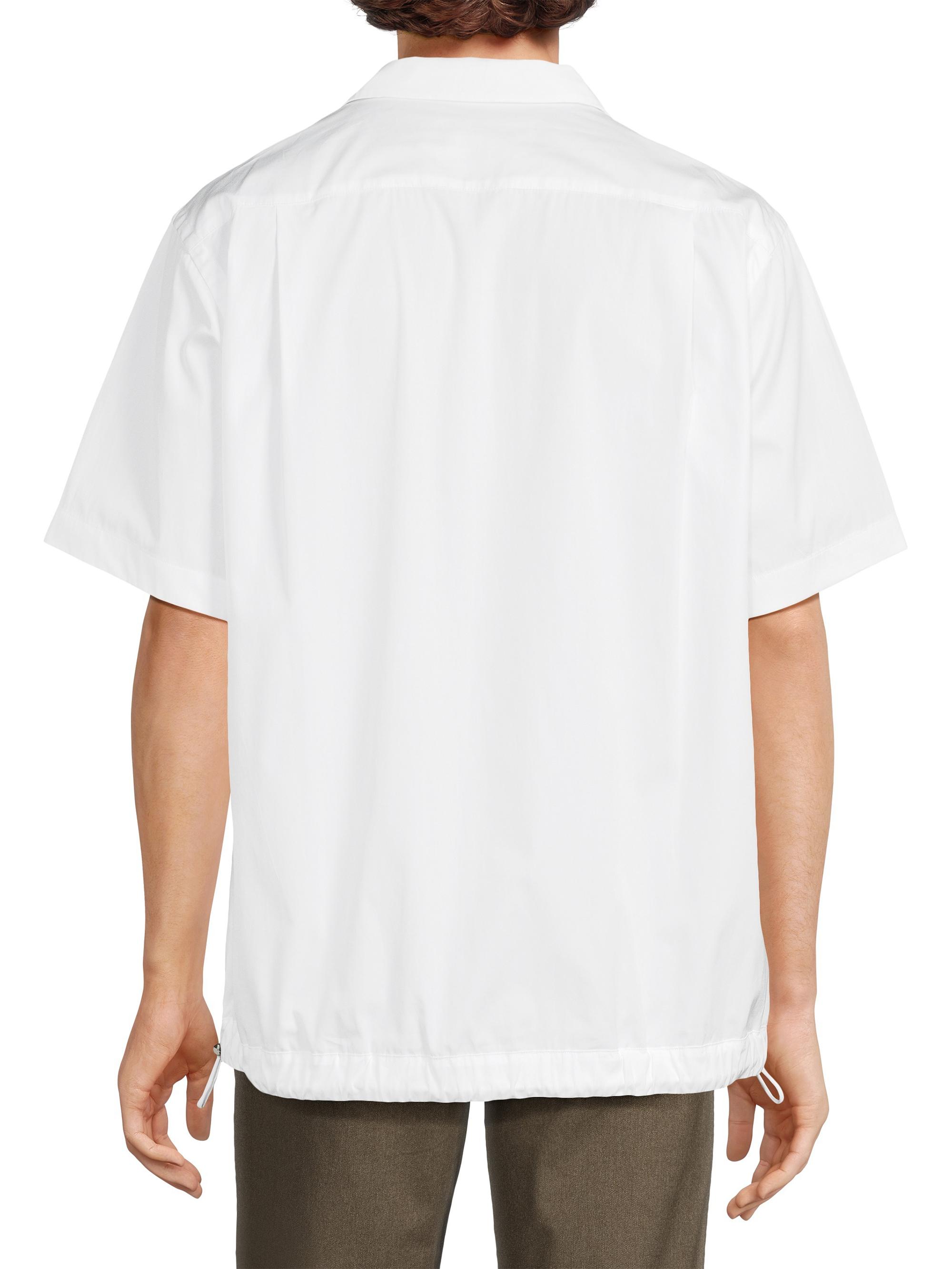 Sacai Cotton Button-Front Shirt | Saks Fifth Avenue