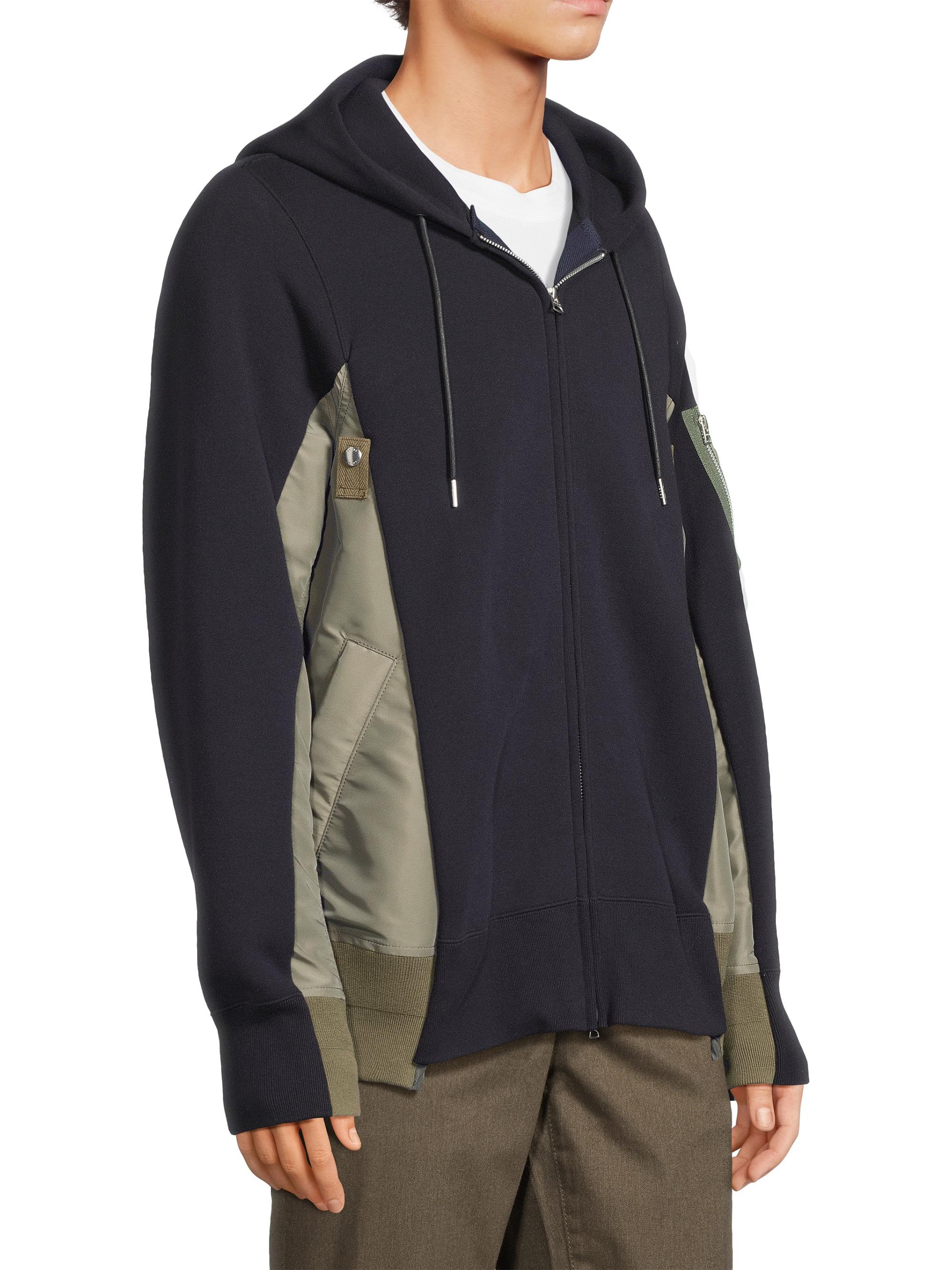 Sacai Sponge Sweat Cotton-Blend Hoodie | Saks Fifth Avenue