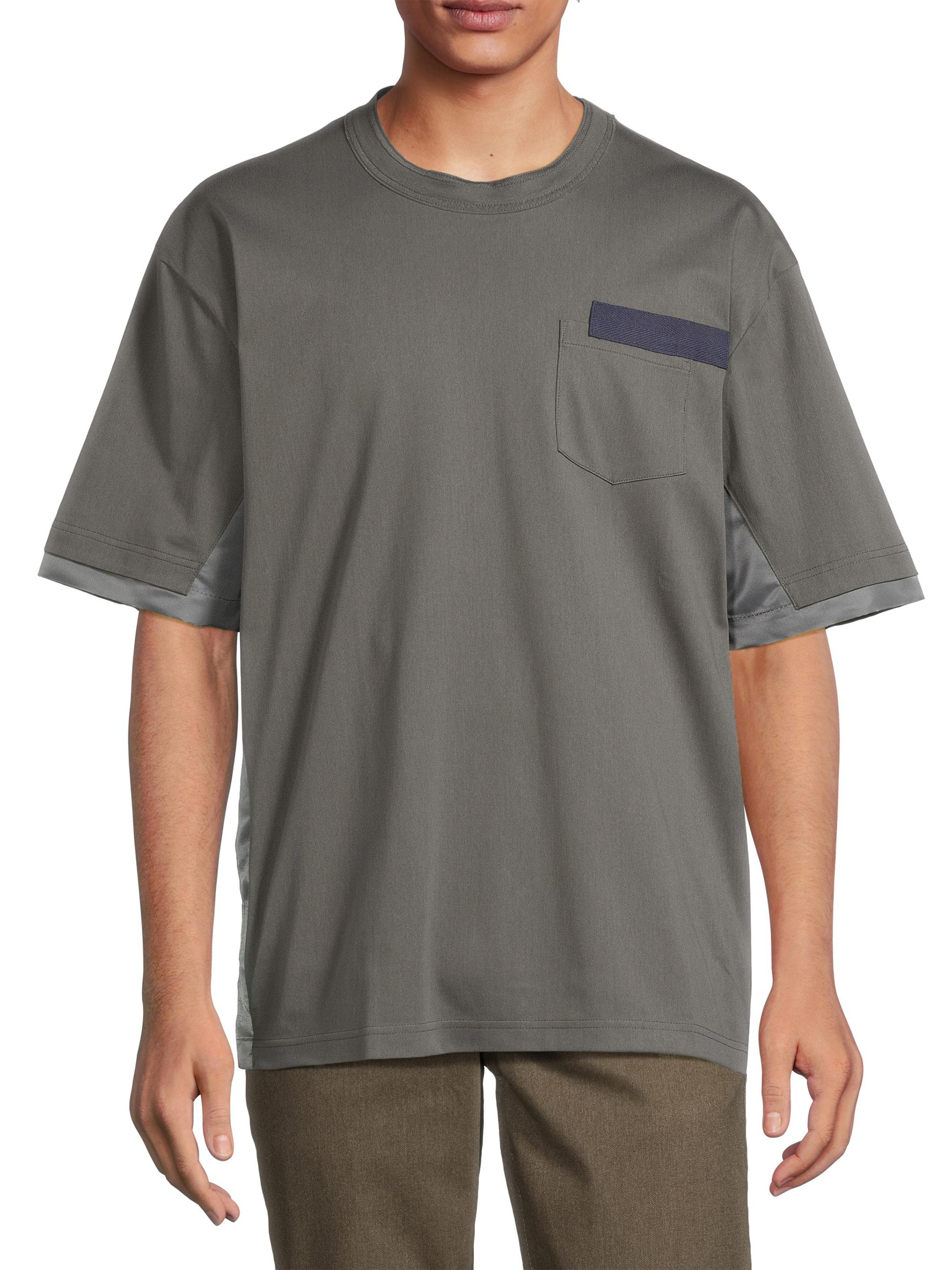 Sacai Cotton Mixed-Media T-Shirt | Saks Fifth Avenue
